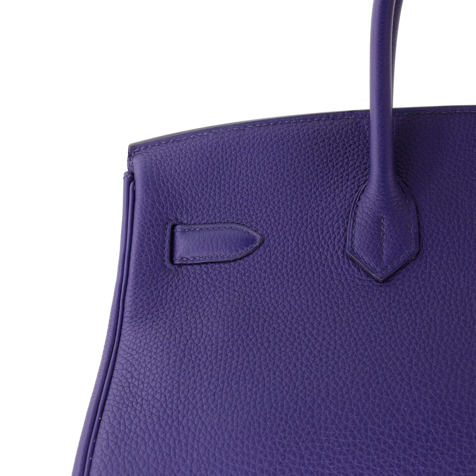 Birkin Handbag Bleu Encre Togo with Gold Hardware 35 - Image 8