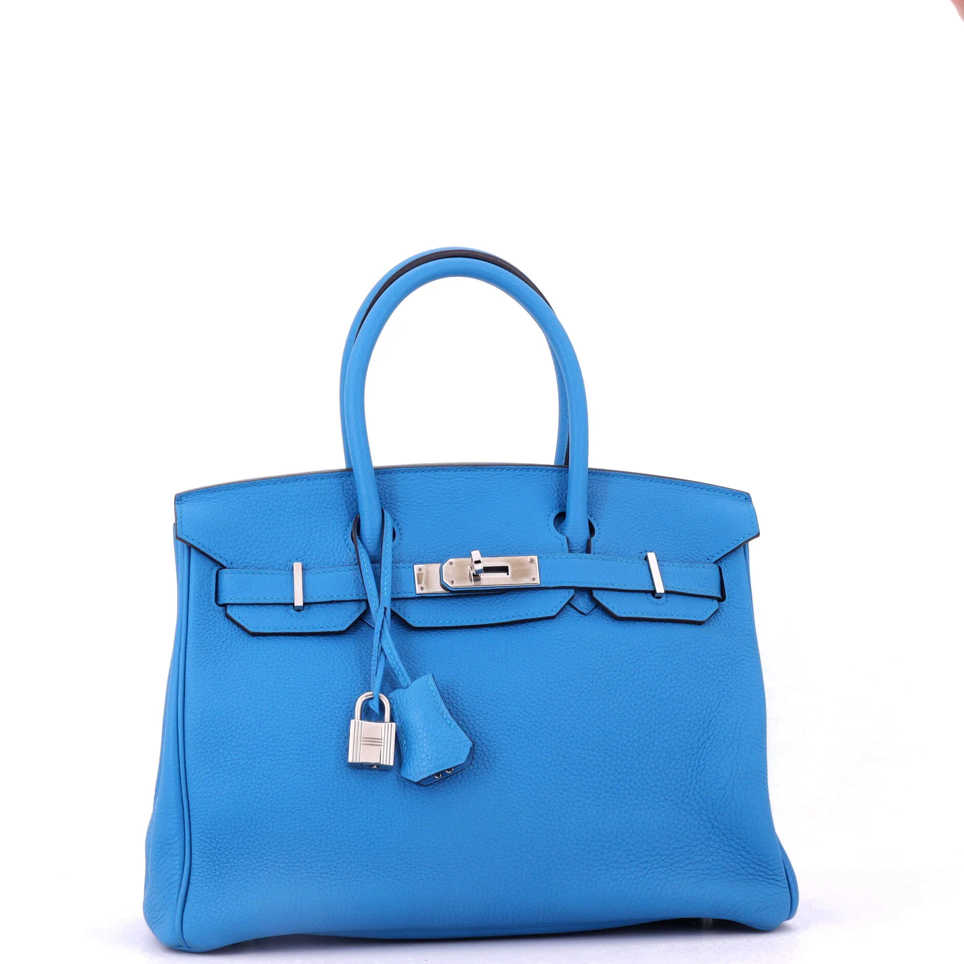 Birkin Handbag Bleu Zanzibar Togo with Palladium Hardware 30 - Image 2