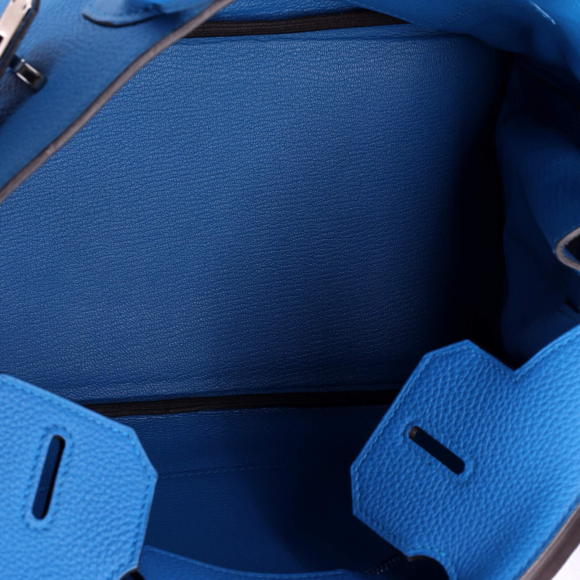 Birkin Handbag Bleu Zanzibar Togo with Palladium Hardware 30 - Image 5