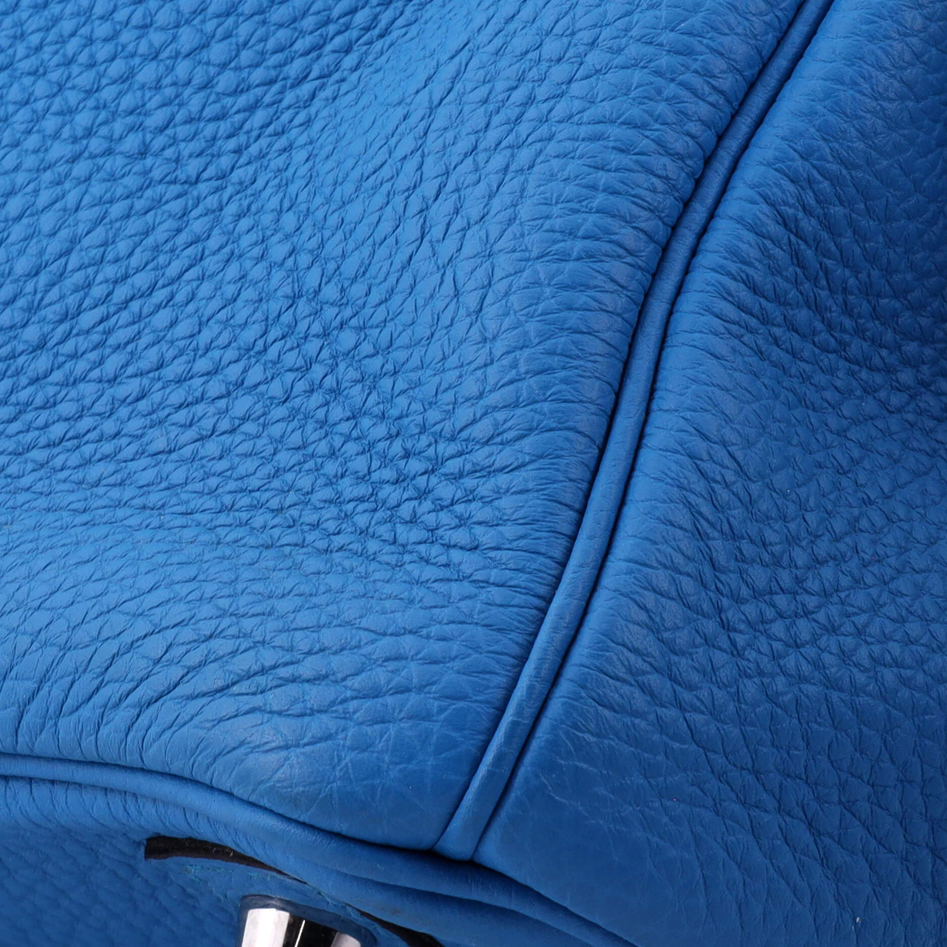 Birkin Handbag Bleu Zanzibar Togo with Palladium Hardware 30 - Image 7