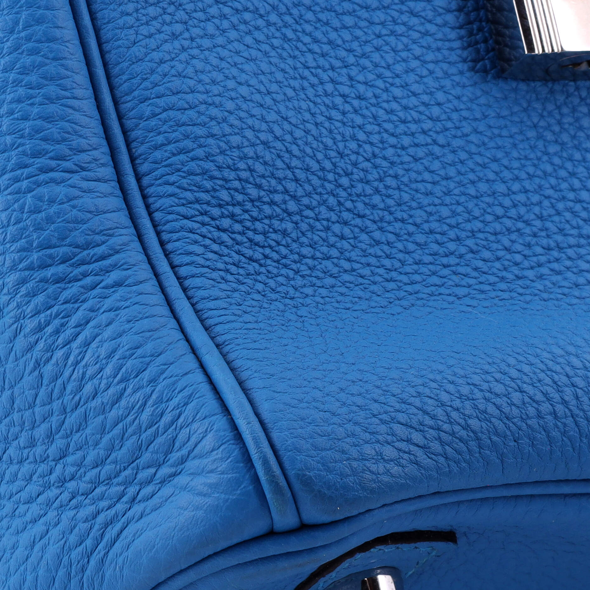 Birkin Handbag Bleu Zanzibar Togo with Palladium Hardware 30 - Image 8