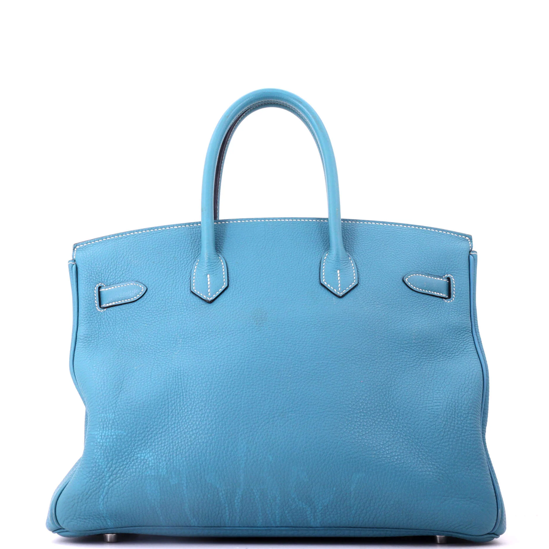 Birkin Handbag Bleu Jean Togo with Palladium Hardware 35 - Image 3