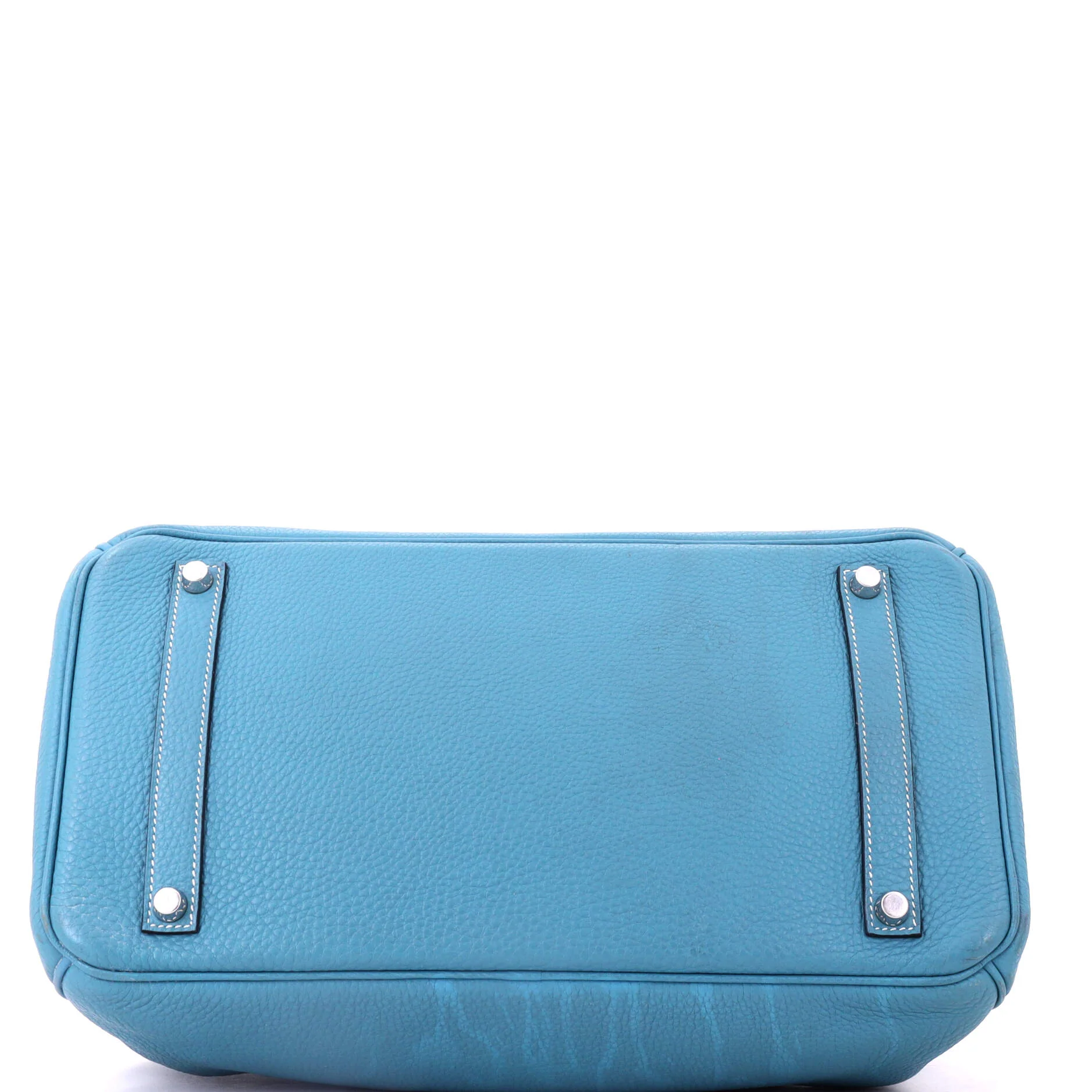 Birkin Handbag Bleu Jean Togo with Palladium Hardware 35 - Image 4