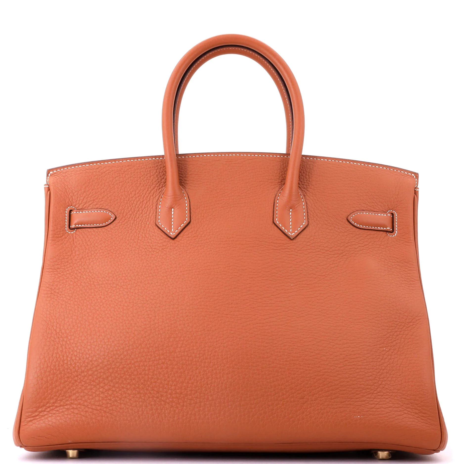 Birkin Handbag Etrusque Clemence with Gold Hardware 35 - Image 4