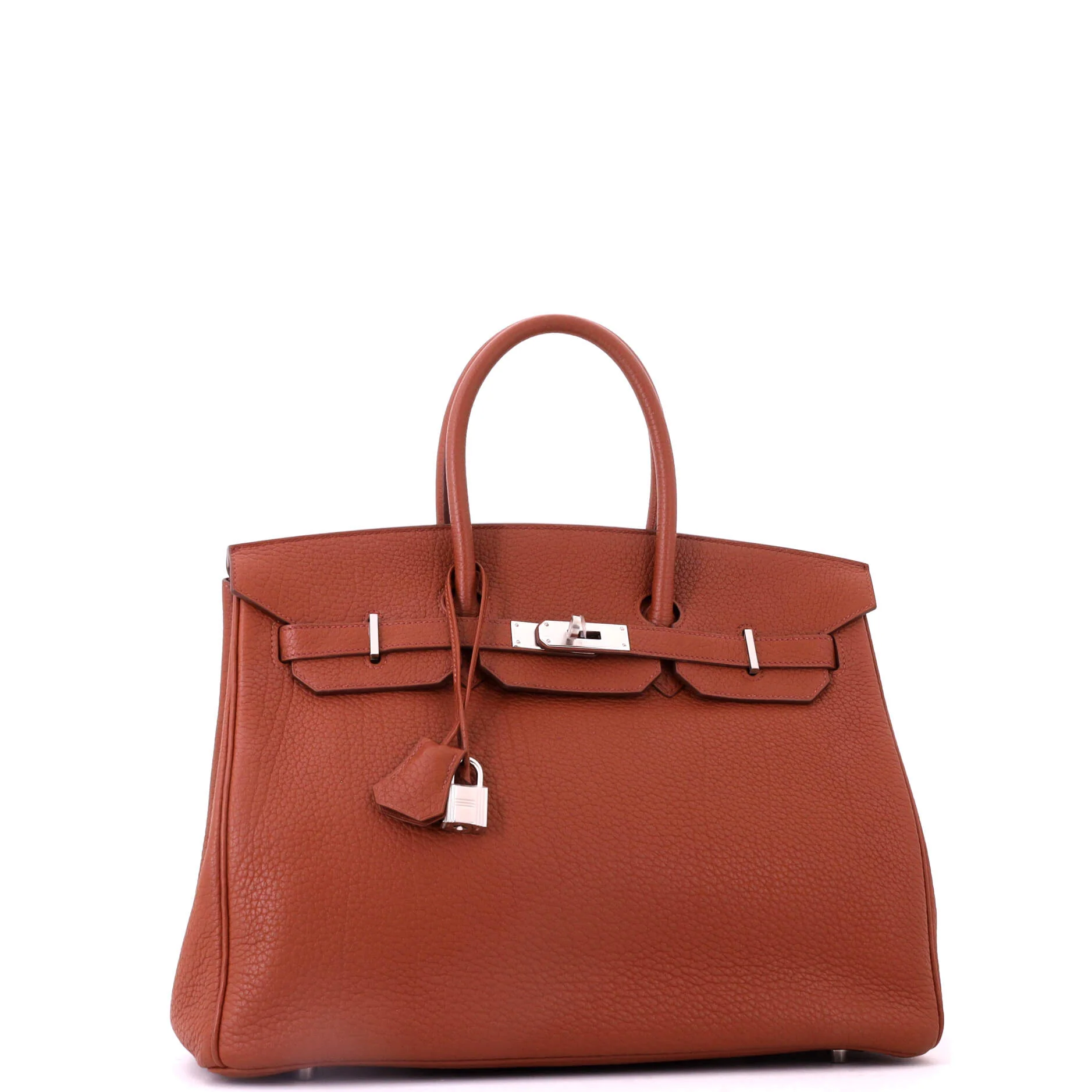 Birkin Handbag Sienne Fjord with Palladium Hardware 35 - Image 3