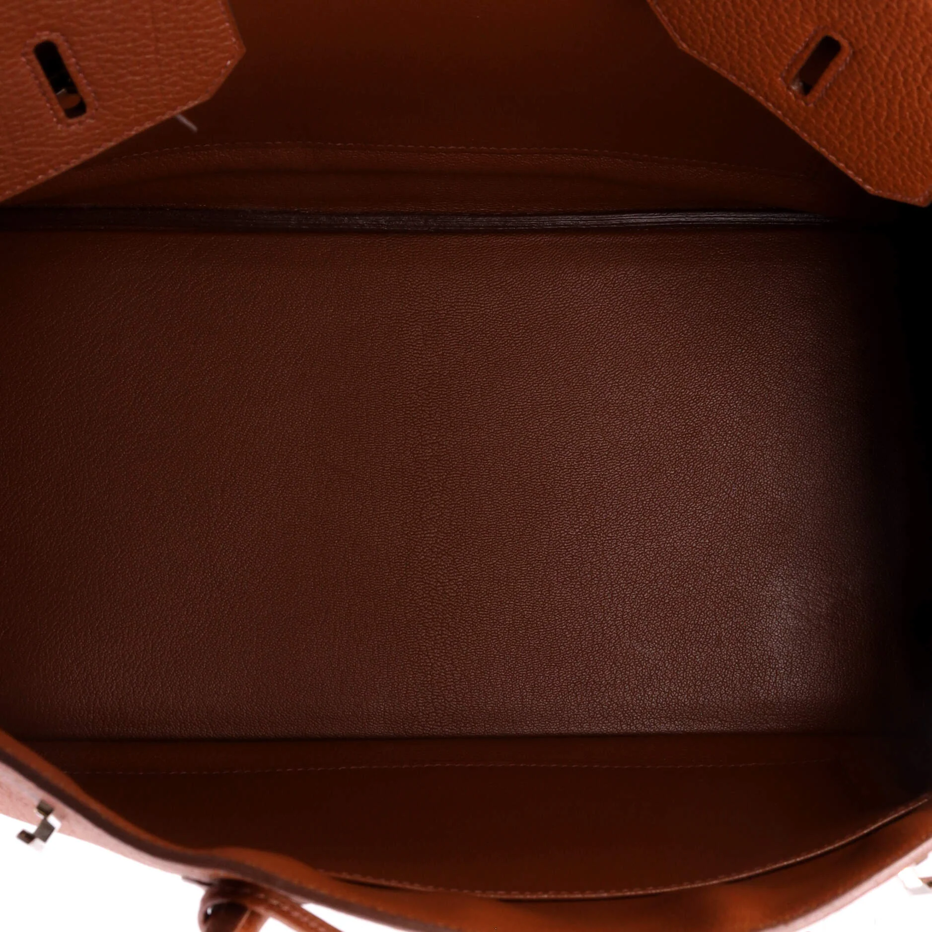 Birkin Handbag Sienne Fjord with Palladium Hardware 35 - Image 7