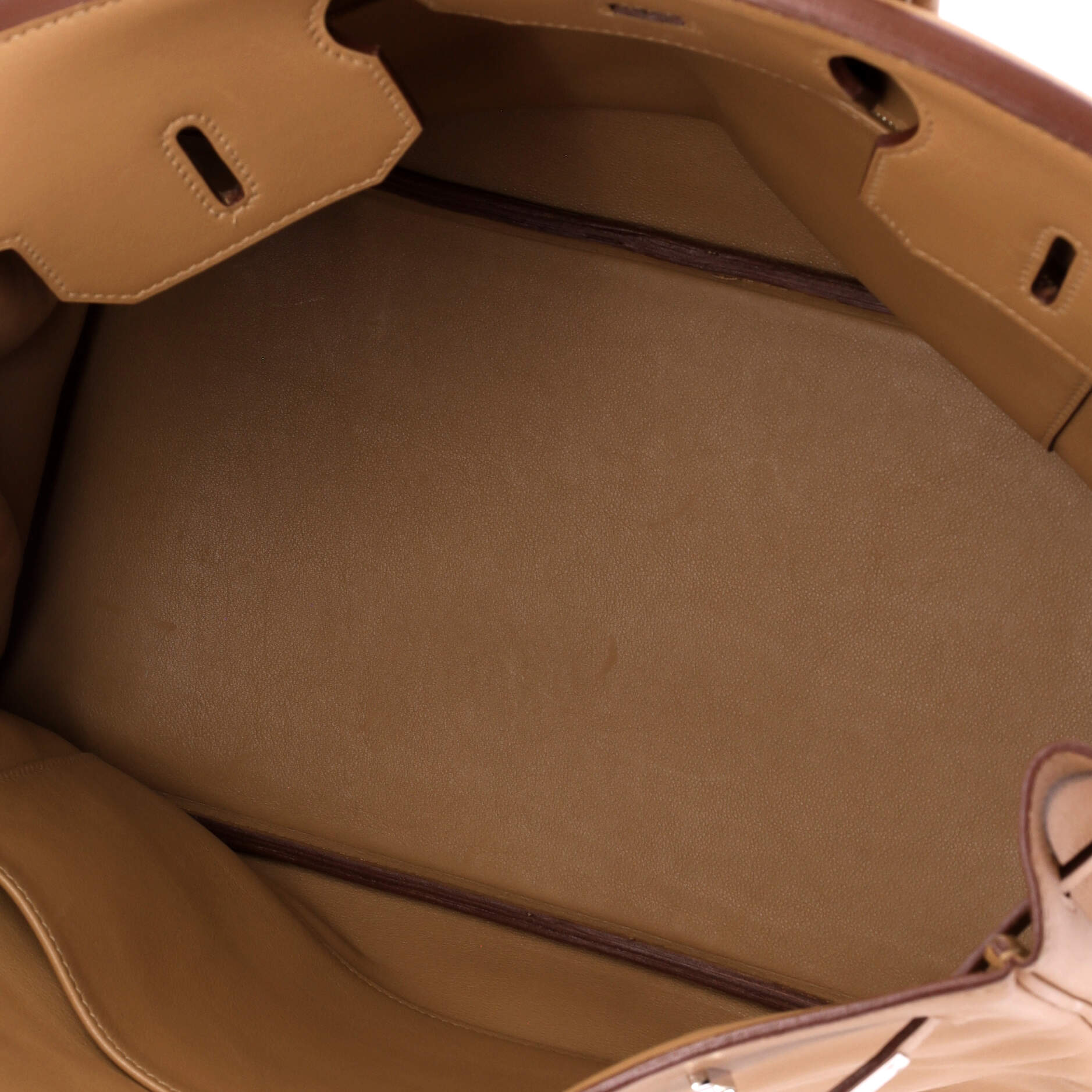 Birkin Handbag Tabac Camel Swift with Palladium Hardware 35 - Image 5
