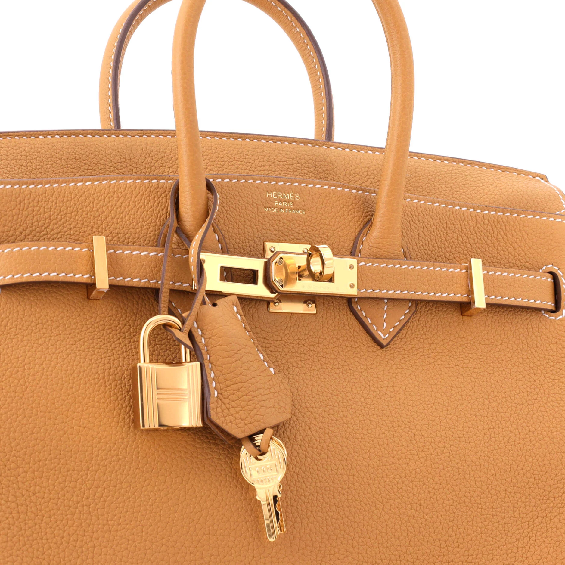 Birkin Handbag Natural Sable Togo with Gold Hardware 25 - Image 7