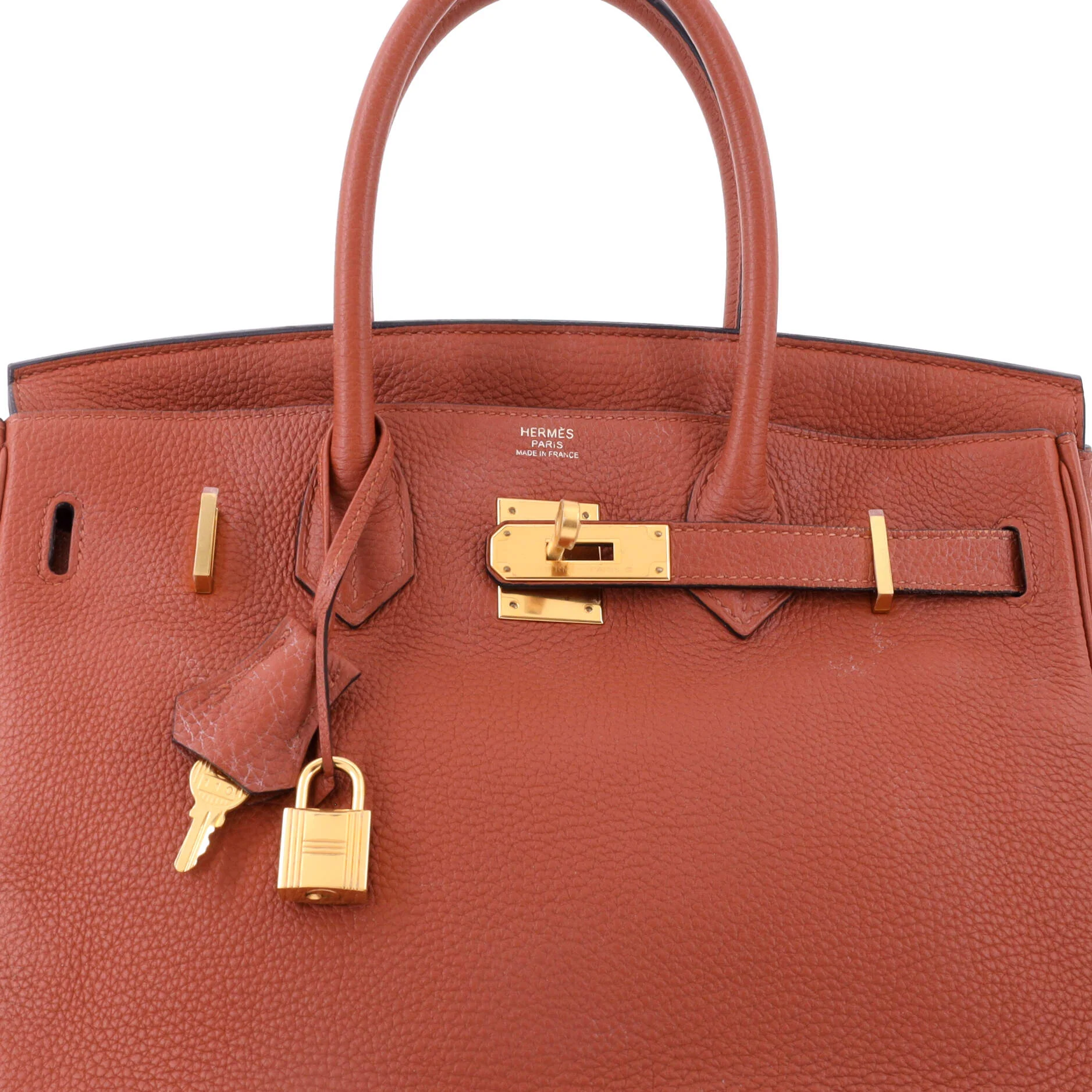 Birkin Handbag Cuivre Togo with Gold Hardware 30 - Image 6