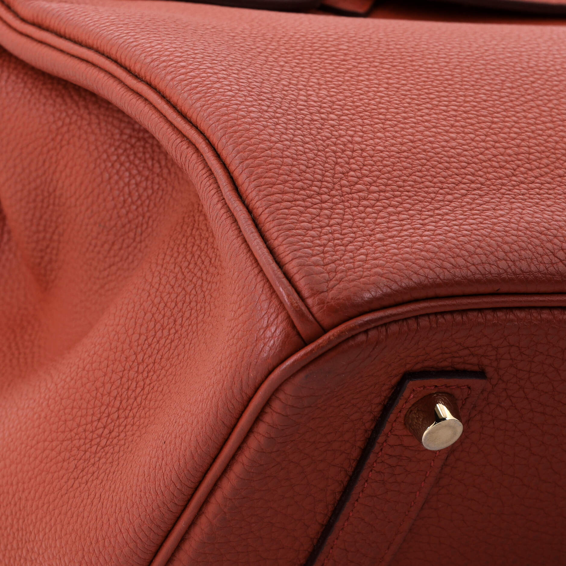 Birkin Handbag Brique Togo with Gold Hardware 35 - Image 7
