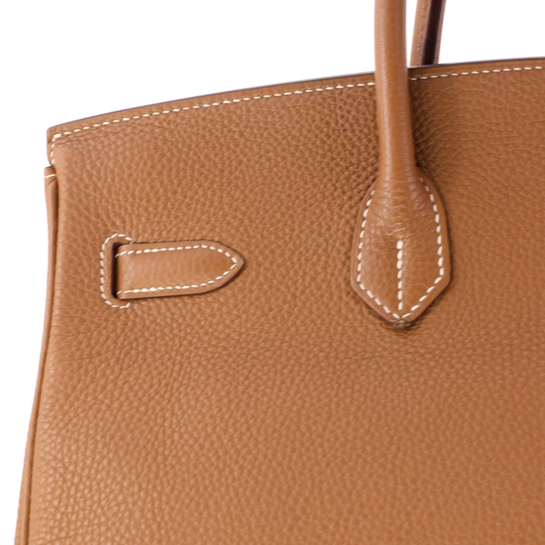 Birkin Handbag Gold Togo with Gold Hardware 35 - Image 8
