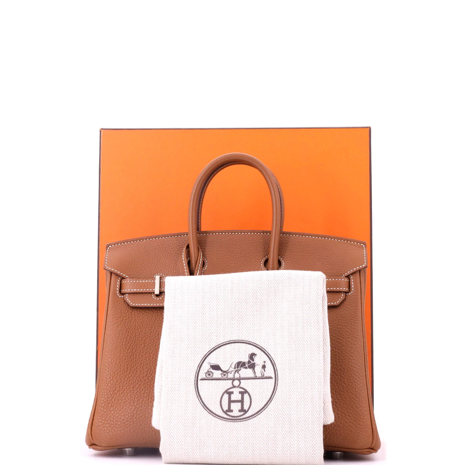 Birkin Handbag Gold Togo with Palladium Hardware 25 - Image 2