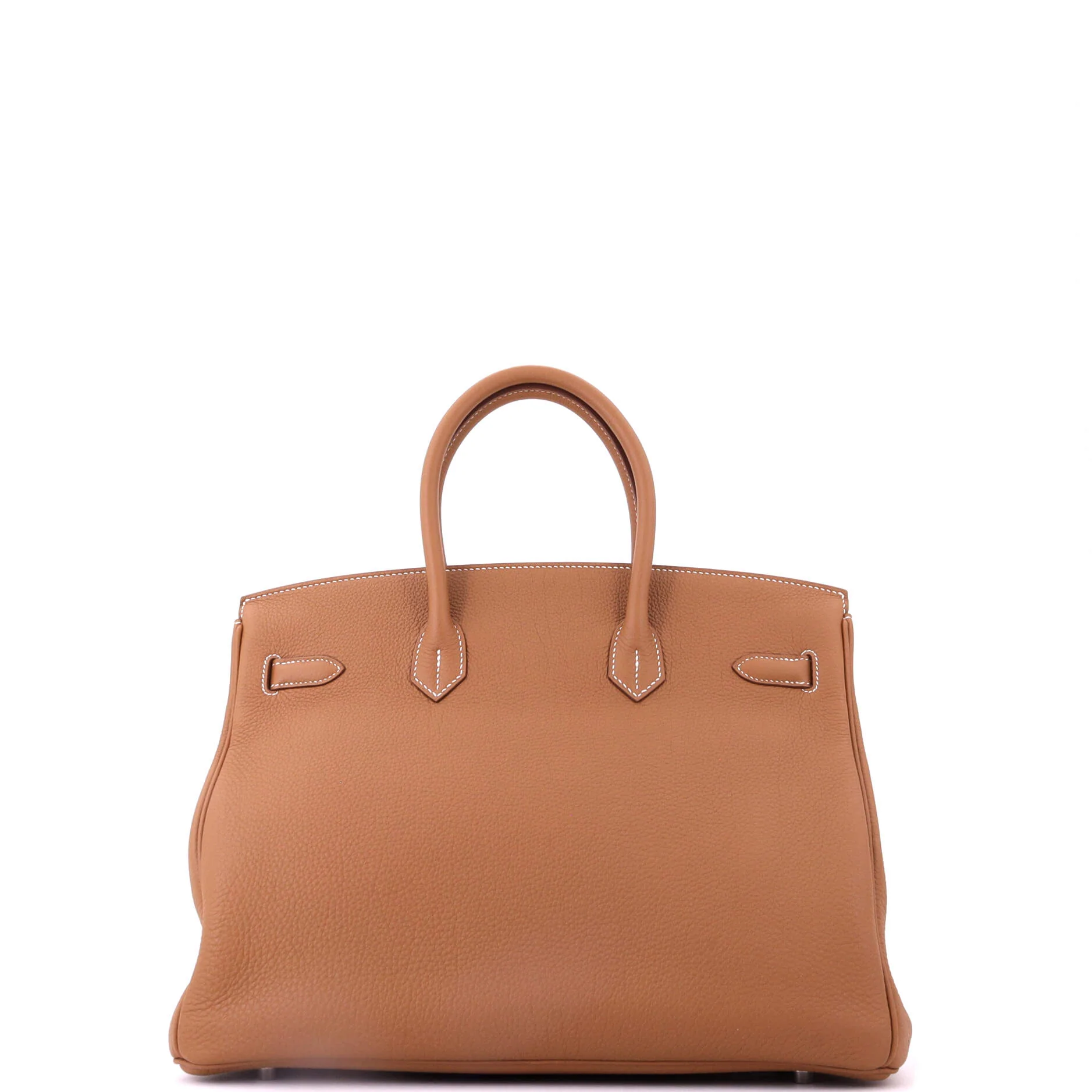 Birkin Handbag Gold Togo with Palladium Hardware 35 - Image 4