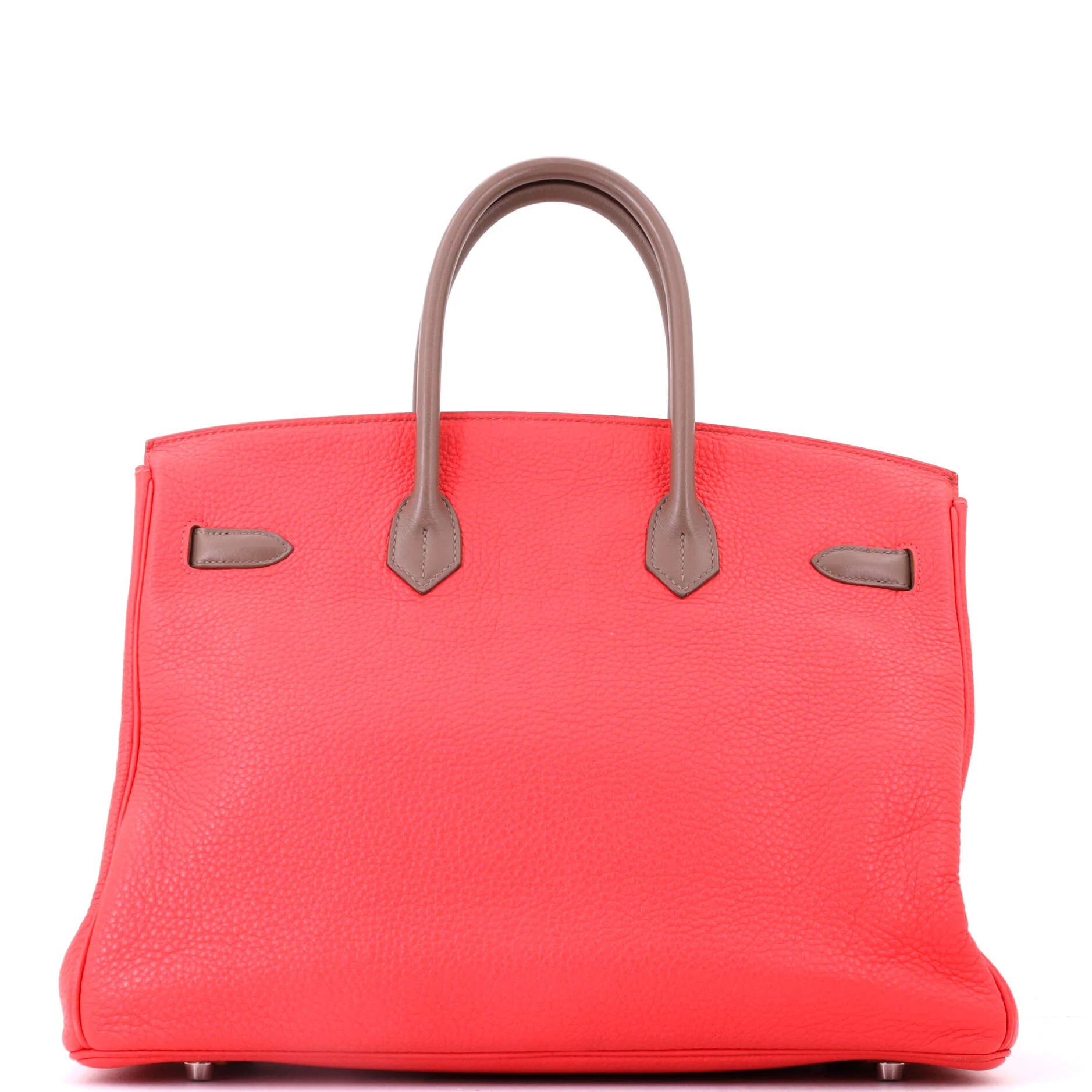 Birkin Handbag Cascade Tricolor Clemence and Swift with Brushed Palladium Hardware 35 - Image 3