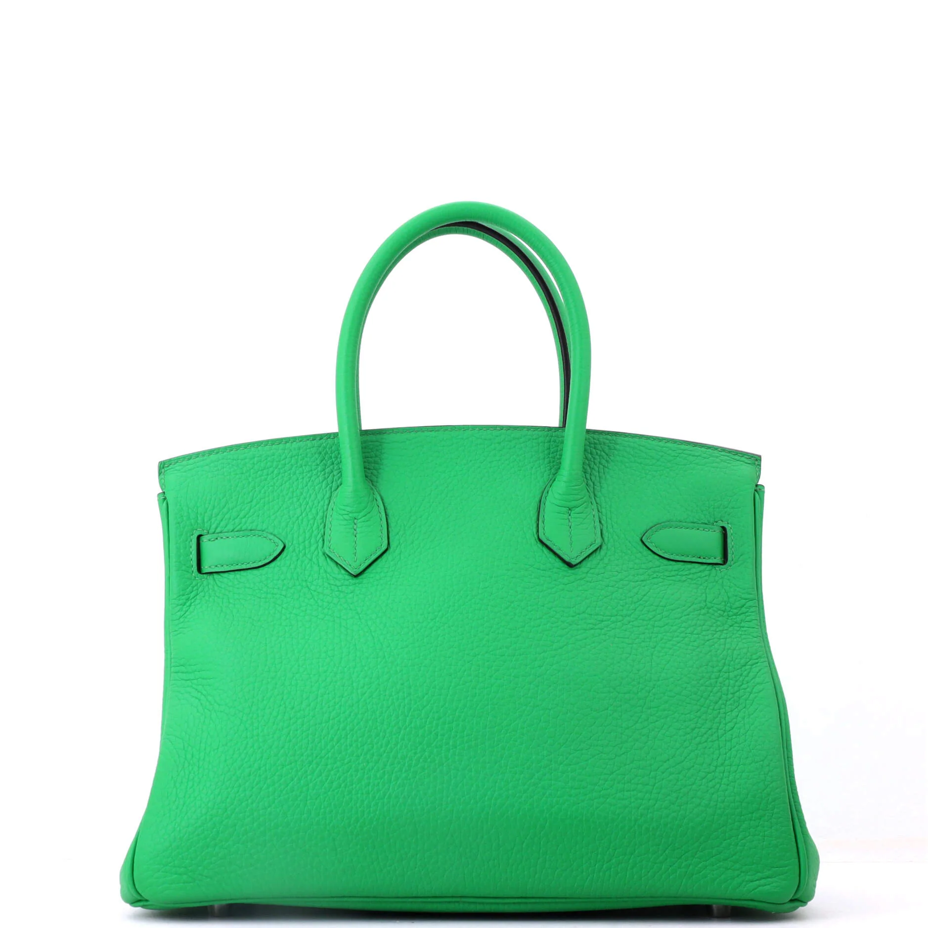 Birkin Handbag Bamboo Clemence with Palladium Hardware 30 - Image 3