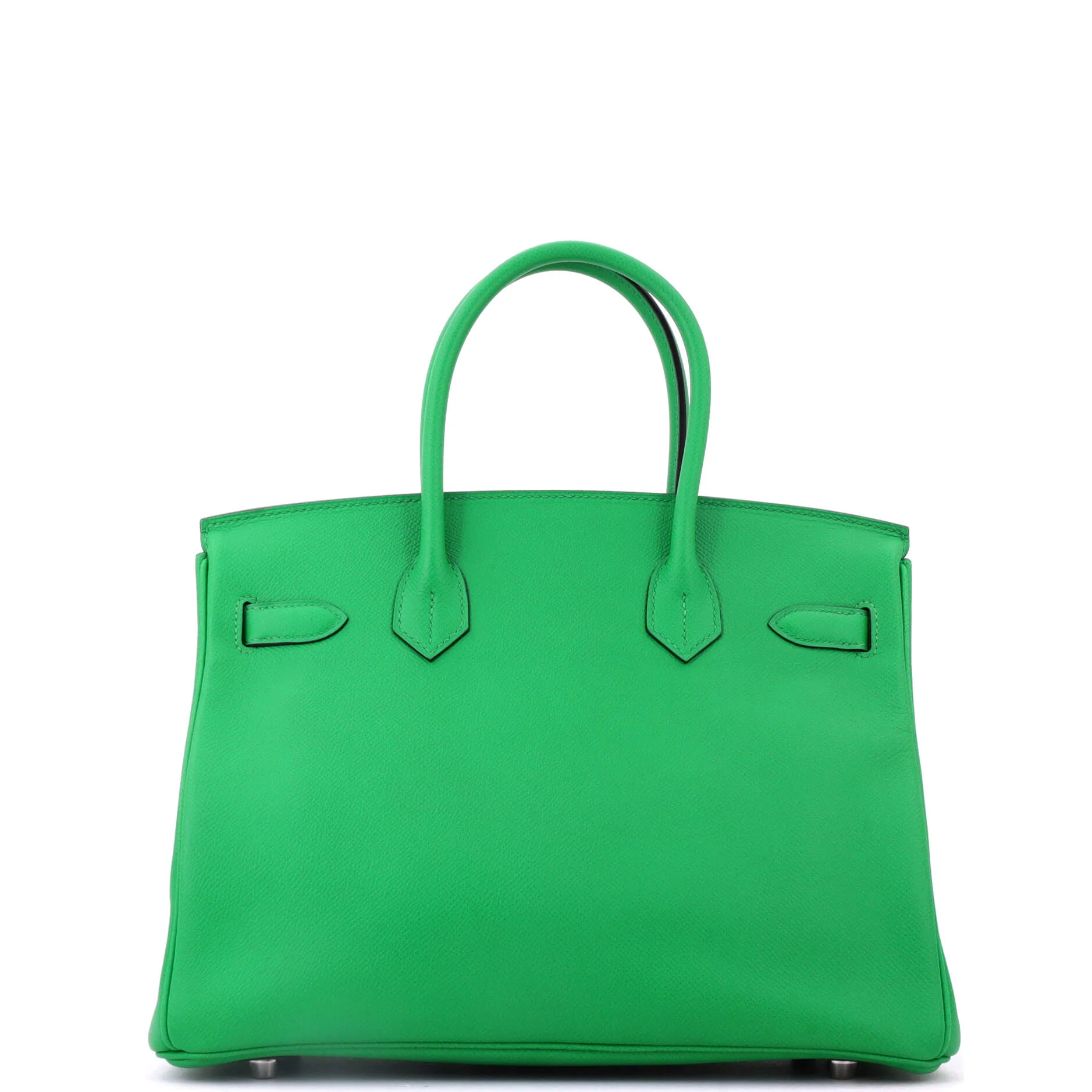 Birkin Handbag Bamboo Epsom with Palladium Hardware 30 - Image 3