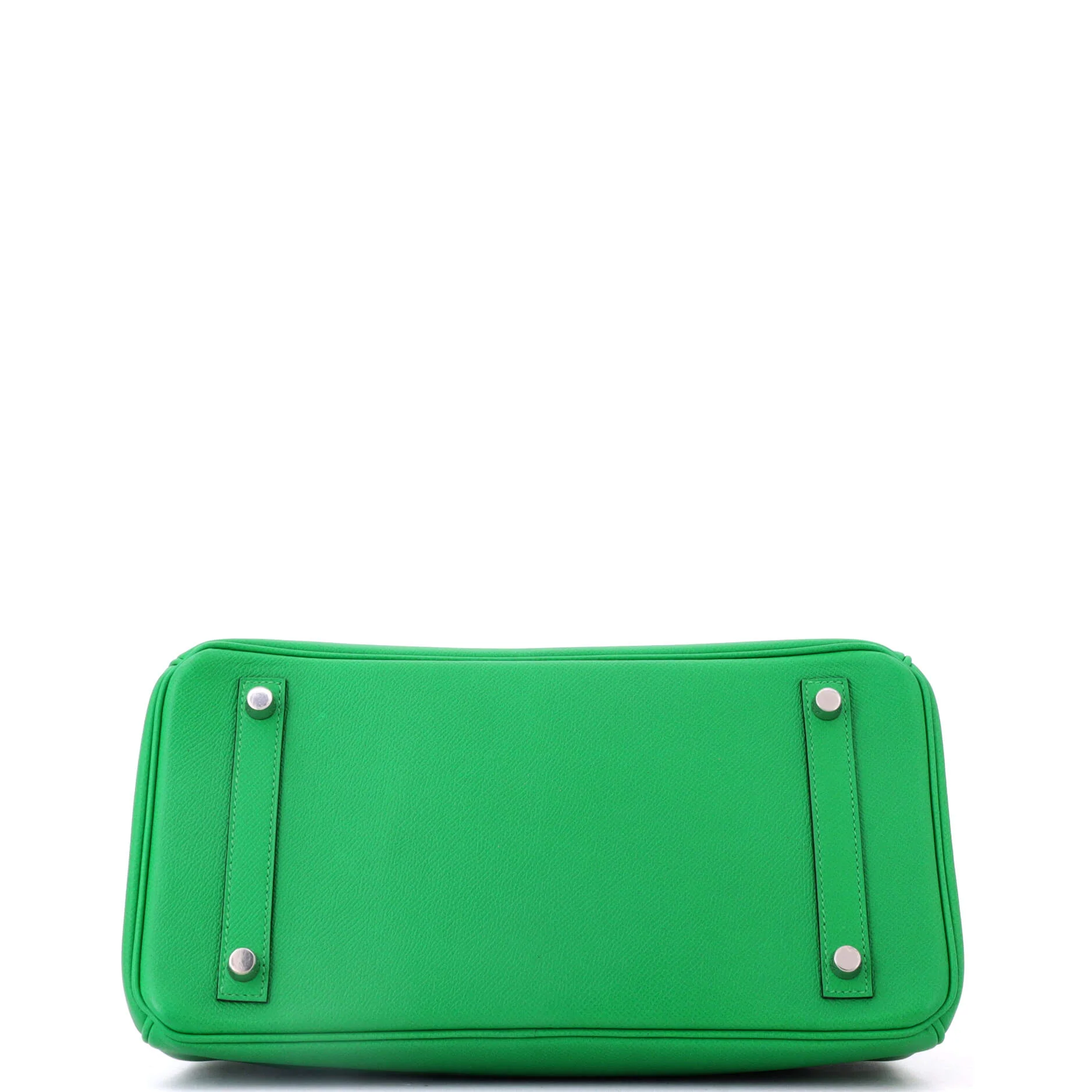 Birkin Handbag Bamboo Epsom with Palladium Hardware 30 - Image 4