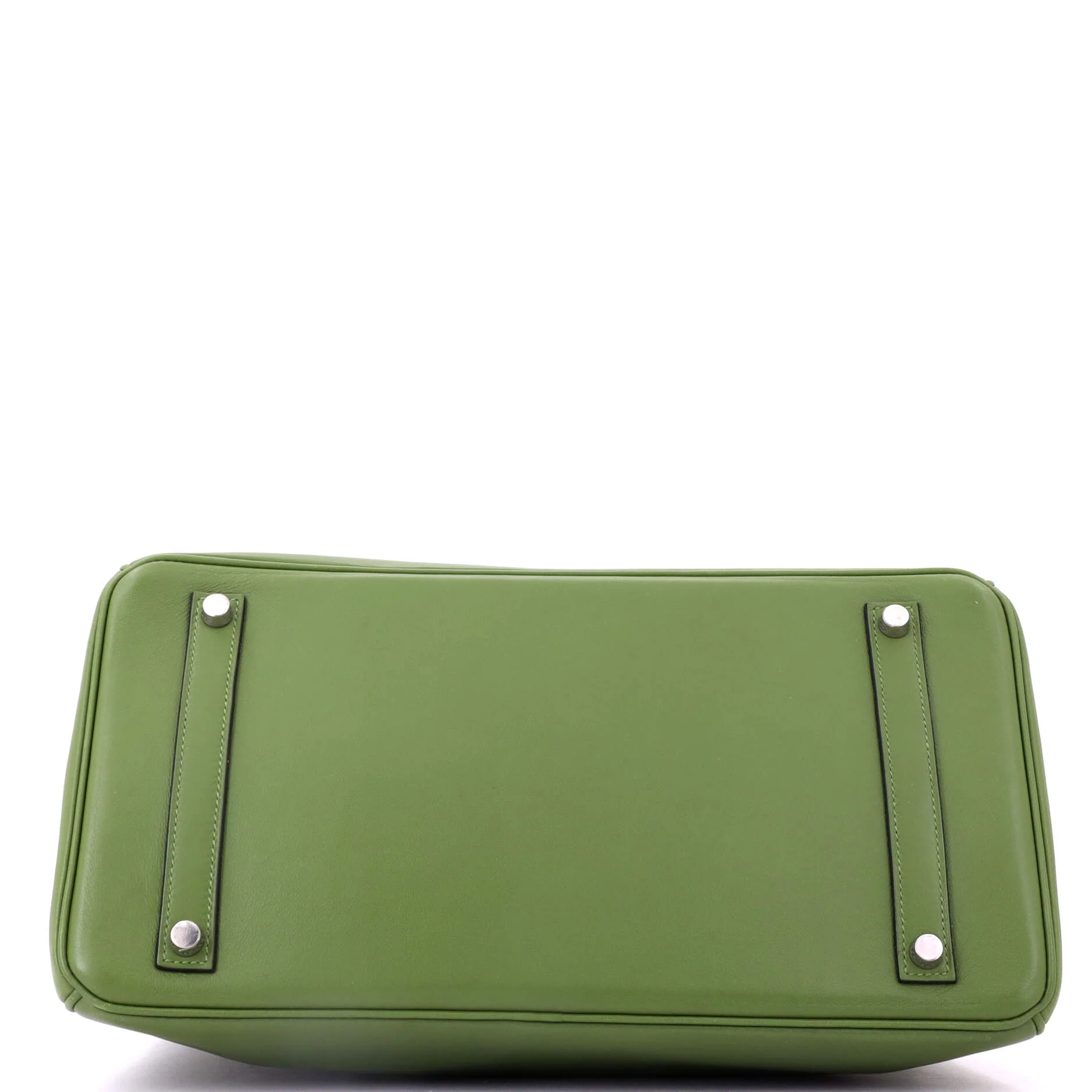 Birkin Handbag Pelouse Swift with Palladium Hardware 35 - Image 5
