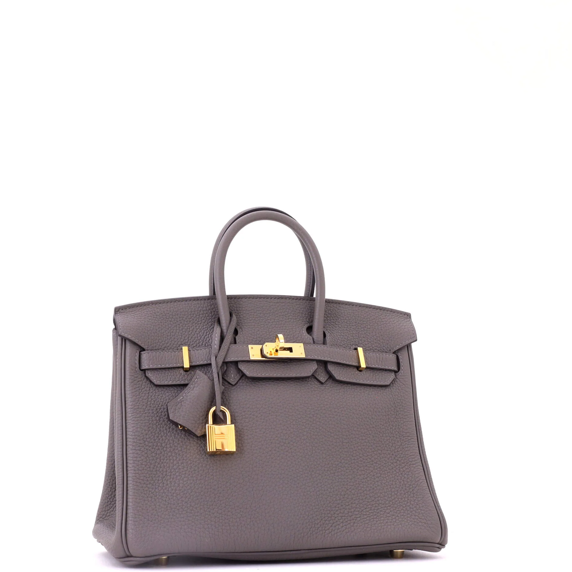 Birkin Handbag Grey Togo with Gold Hardware 25 - Image 3