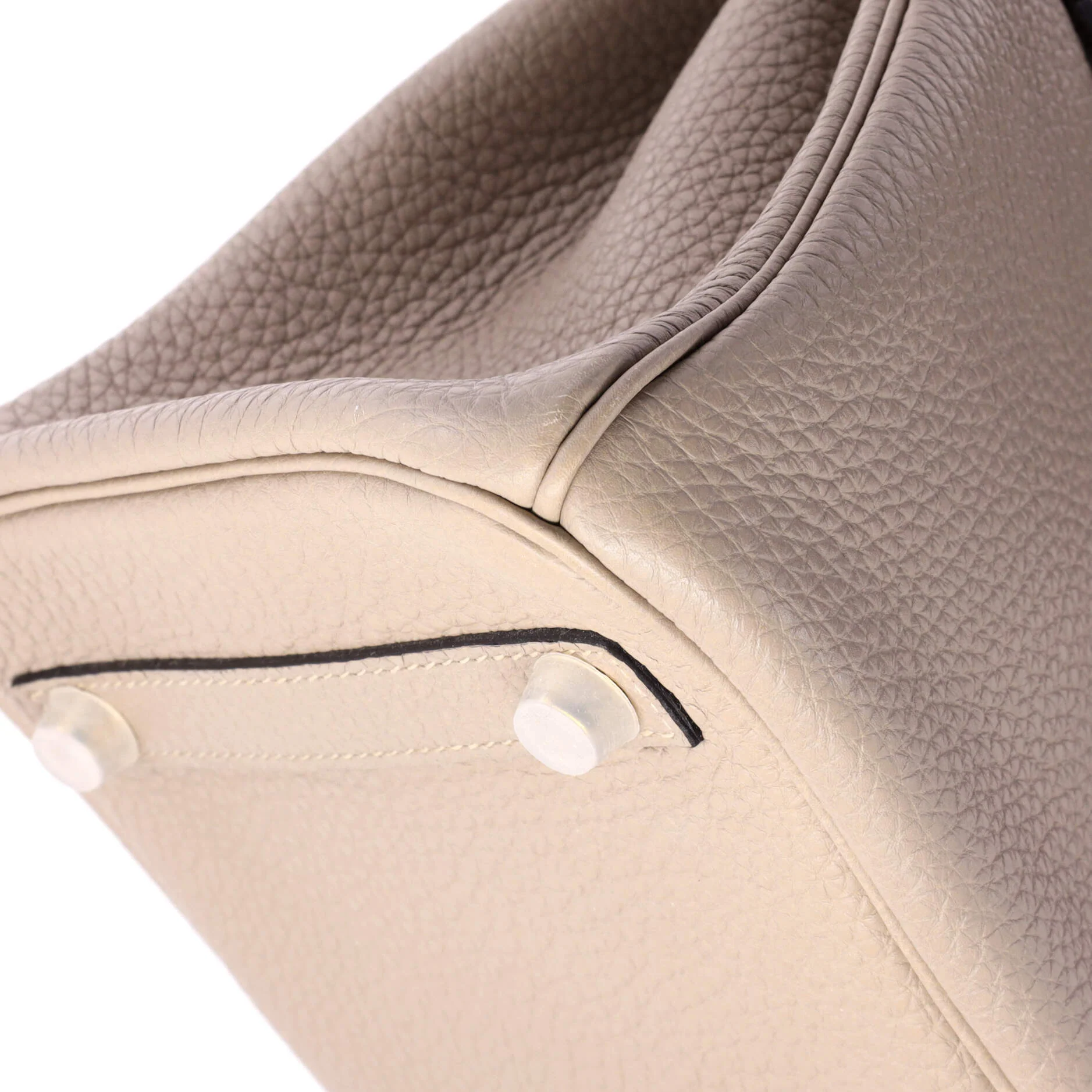Birkin Handbag Grey Togo with Gold Hardware 30 - Image 7