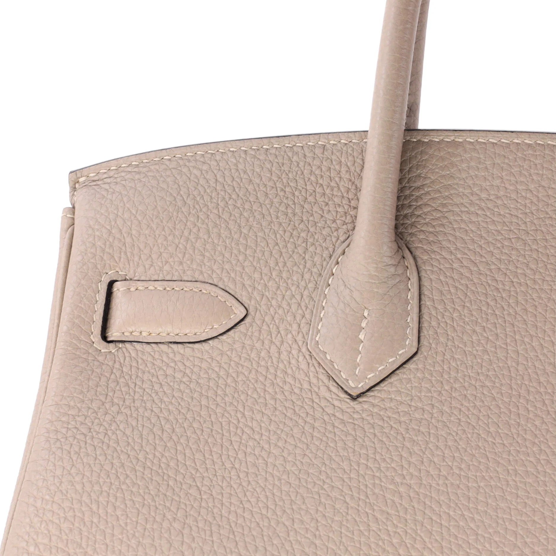 Birkin Handbag Grey Togo with Gold Hardware 30 - Image 8