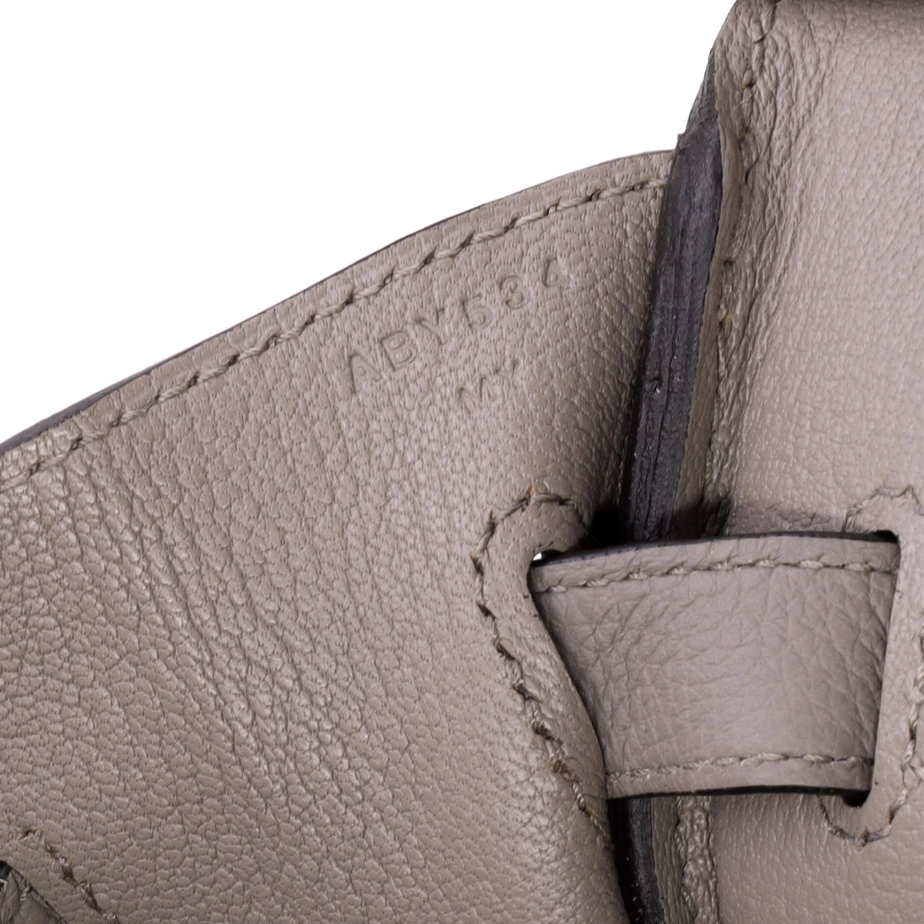 Birkin Handbag Grey Togo with Gold Hardware 35 - Image 7