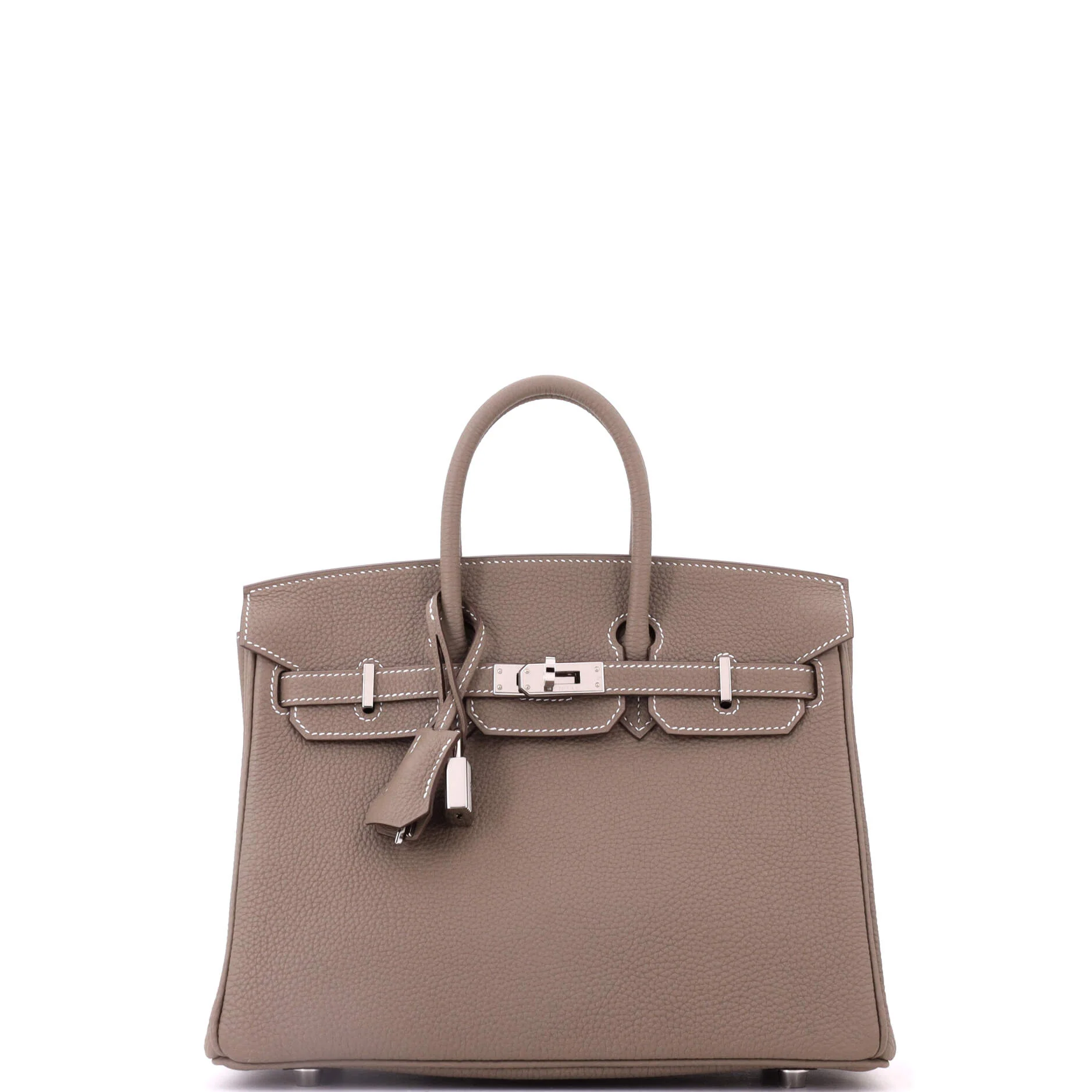 Birkin Handbag Grey Togo with Palladium Hardware 25