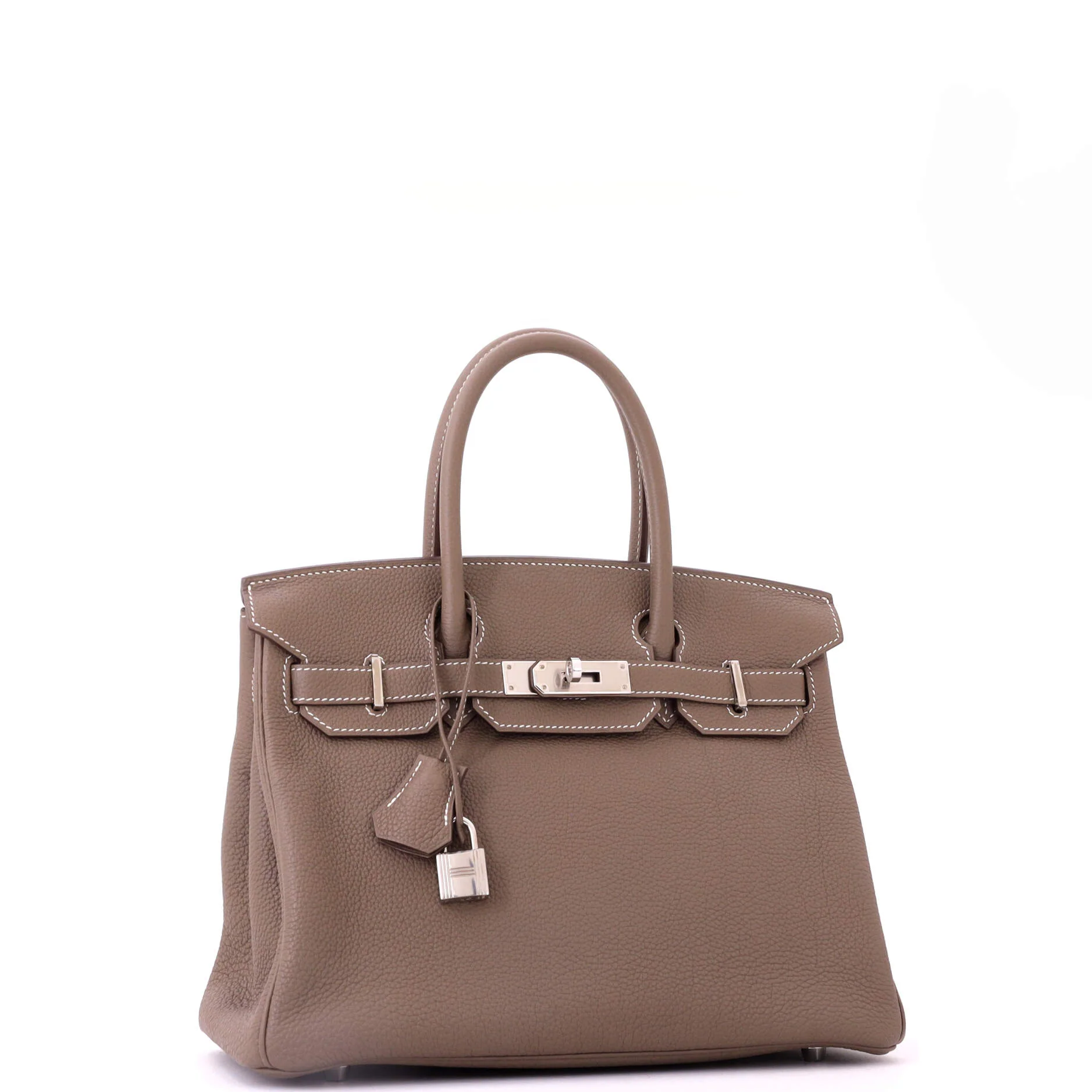 Birkin Handbag Grey Togo with Palladium Hardware 30 - Image 2