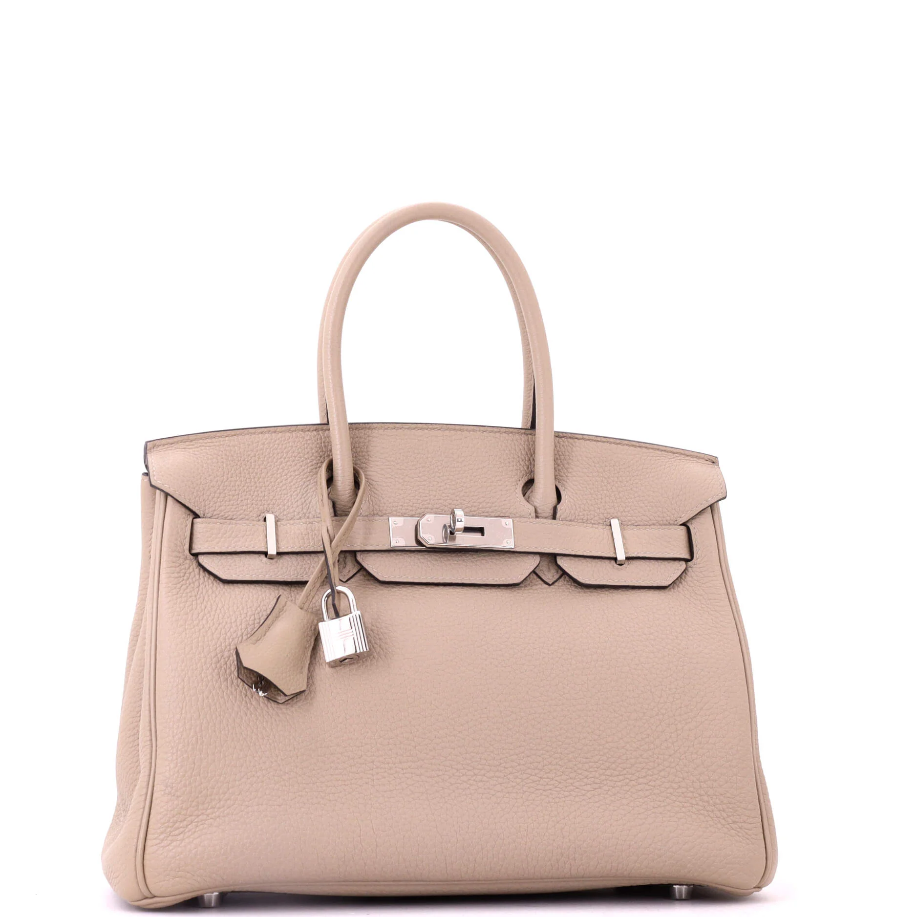 Birkin Handbag Grey Togo with Palladium Hardware 30 - Image 3