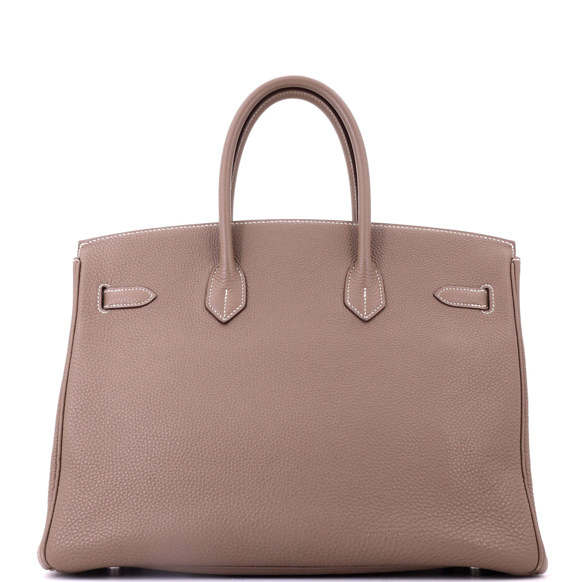 Birkin Handbag Grey Togo with Palladium Hardware 35 - Image 4