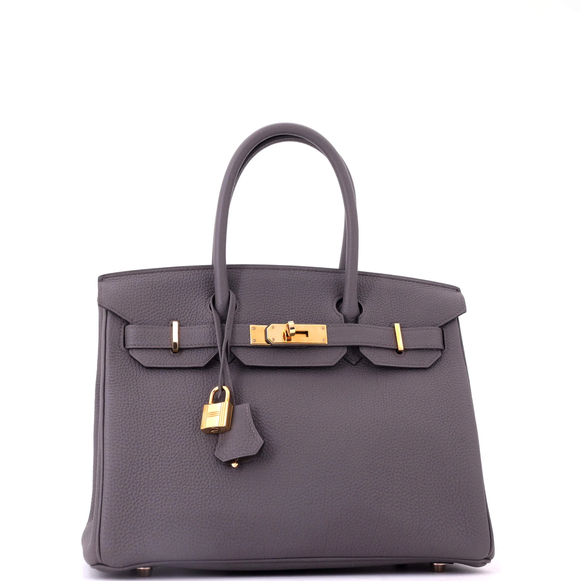 Birkin Handbag Grey Togo with Rose Gold Hardware 30 - Image 3