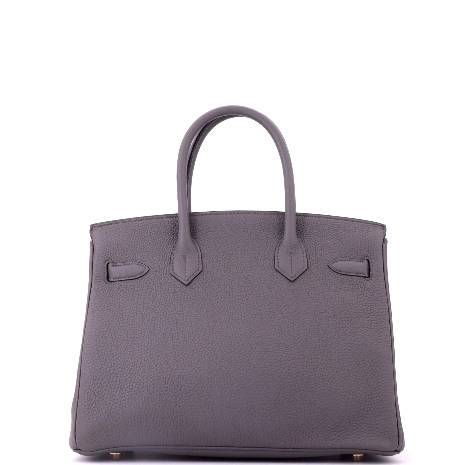 Birkin Handbag Grey Togo with Rose Gold Hardware 30 - Image 4