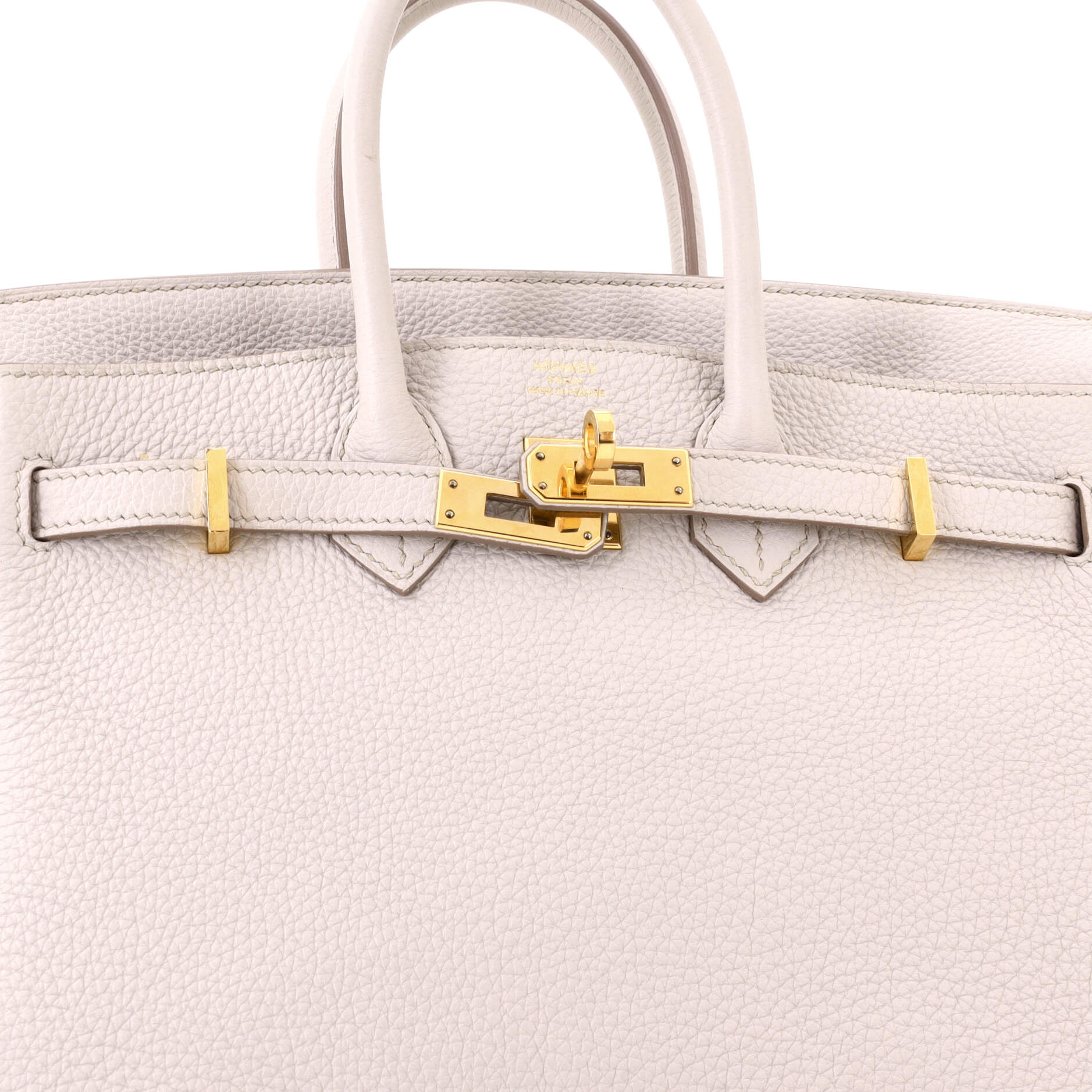 Birkin Handbag Light Togo with Gold Hardware 25 - Image 7
