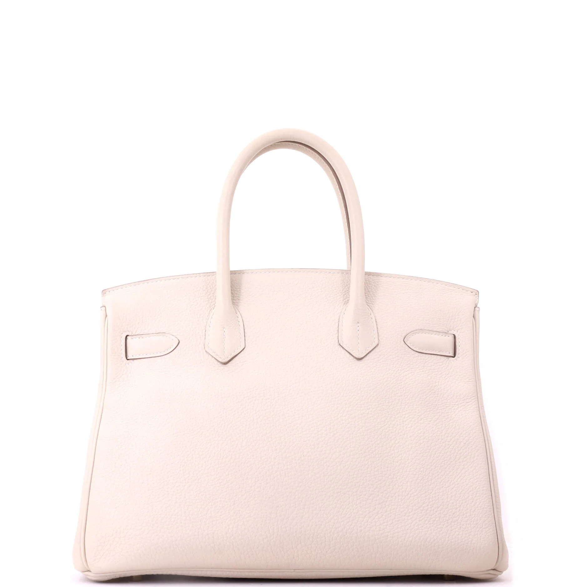 Birkin Handbag Light Clemence with Gold Hardware 30 - Image 3