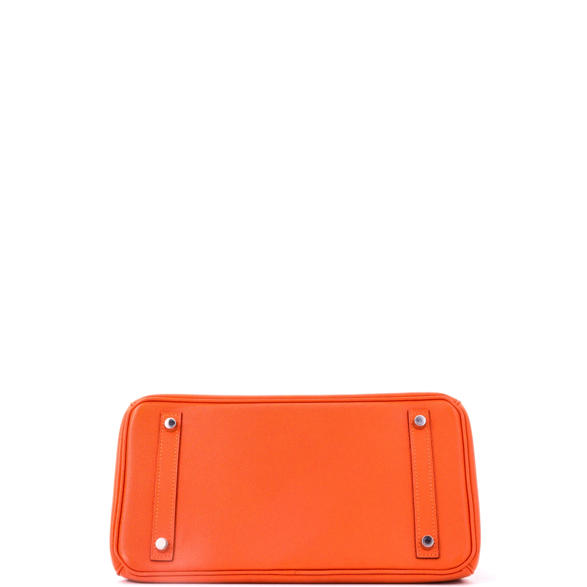 Birkin Handbag Feu Epsom with Palladium Hardware 30 - Image 4