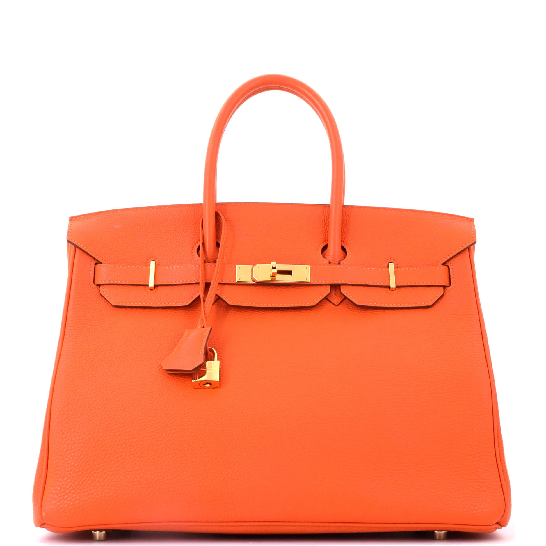 Birkin Handbag Feu Togo with Gold Hardware 35