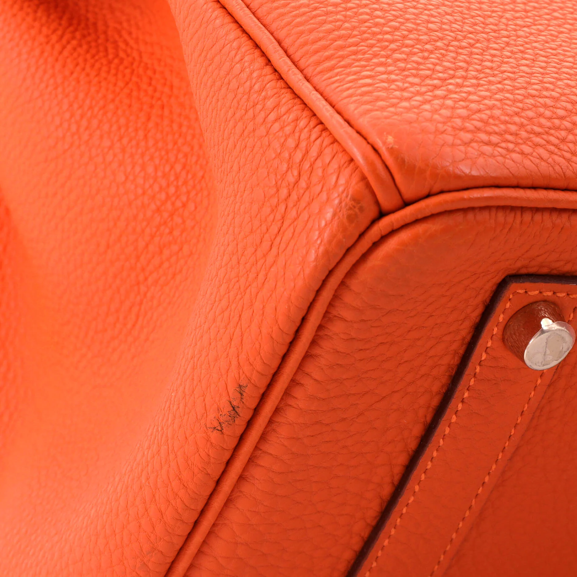 Birkin Handbag Feu Togo with Gold Hardware 35 - Image 8