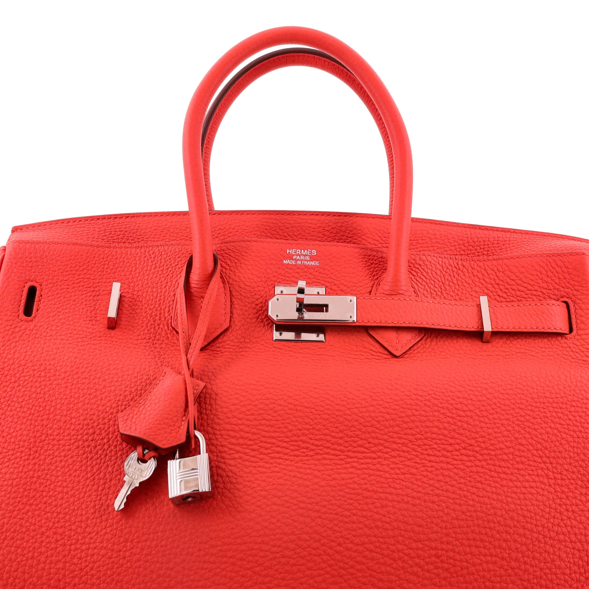 Birkin Handbag Capucine Togo with Palladium Hardware 35 - Image 5