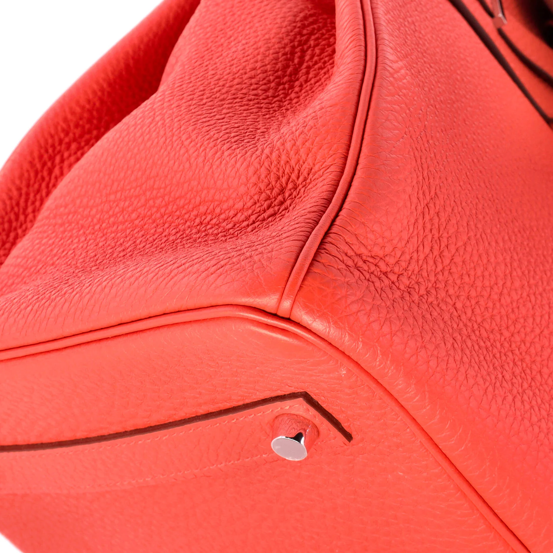 Birkin Handbag Capucine Togo with Palladium Hardware 35 - Image 7
