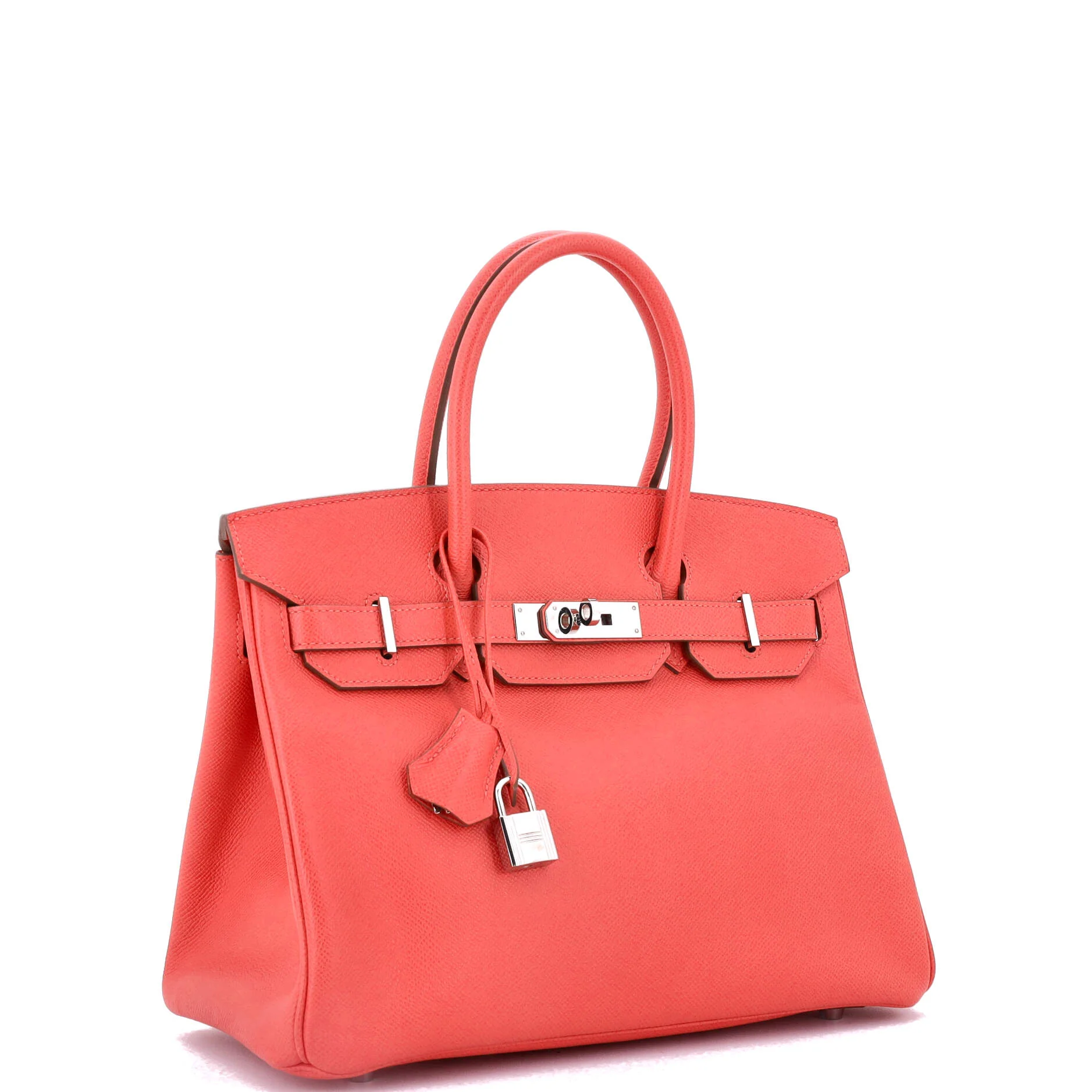 Birkin Handbag Rose Jaipur Epsom with Palladium Hardware 30 - Image 2