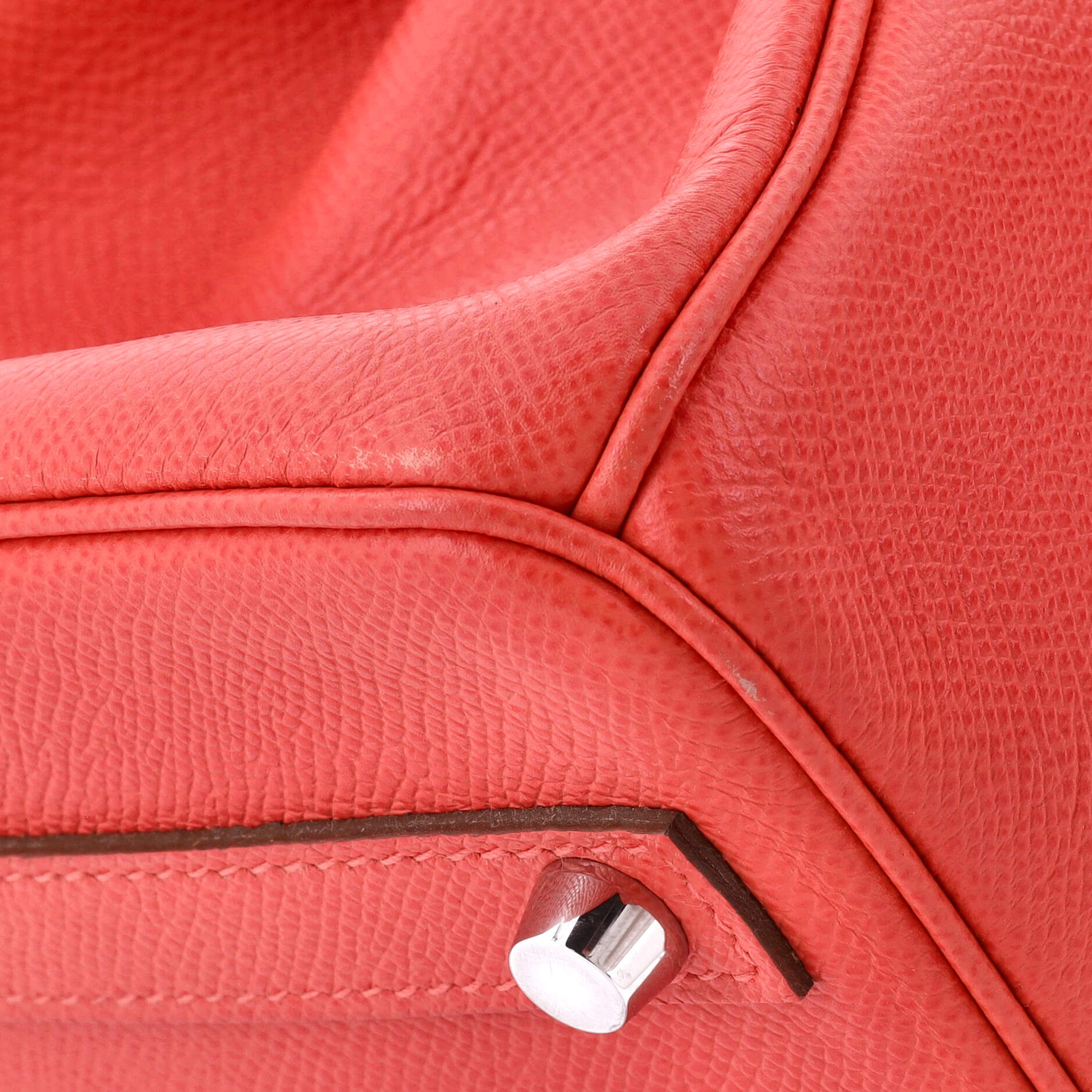 Birkin Handbag Rose Jaipur Epsom with Palladium Hardware 30 - Image 7