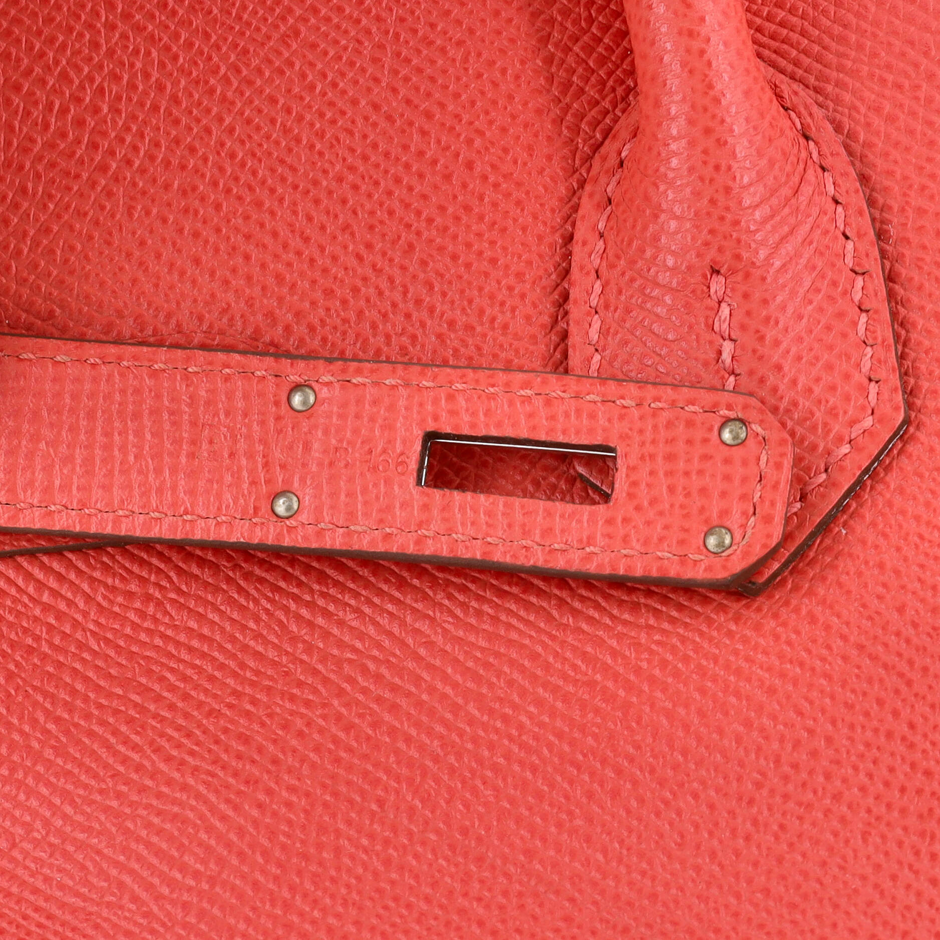 Birkin Handbag Rose Jaipur Epsom with Palladium Hardware 30 - Image 8