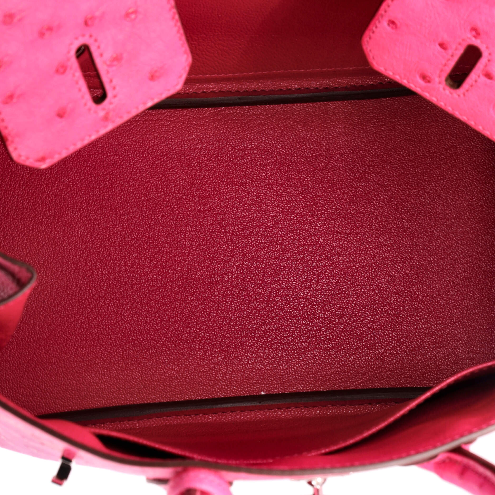 Special Order Birkin Handbag Rose Tyrien Ostrich with Palladium Hardware 25 - Image 7