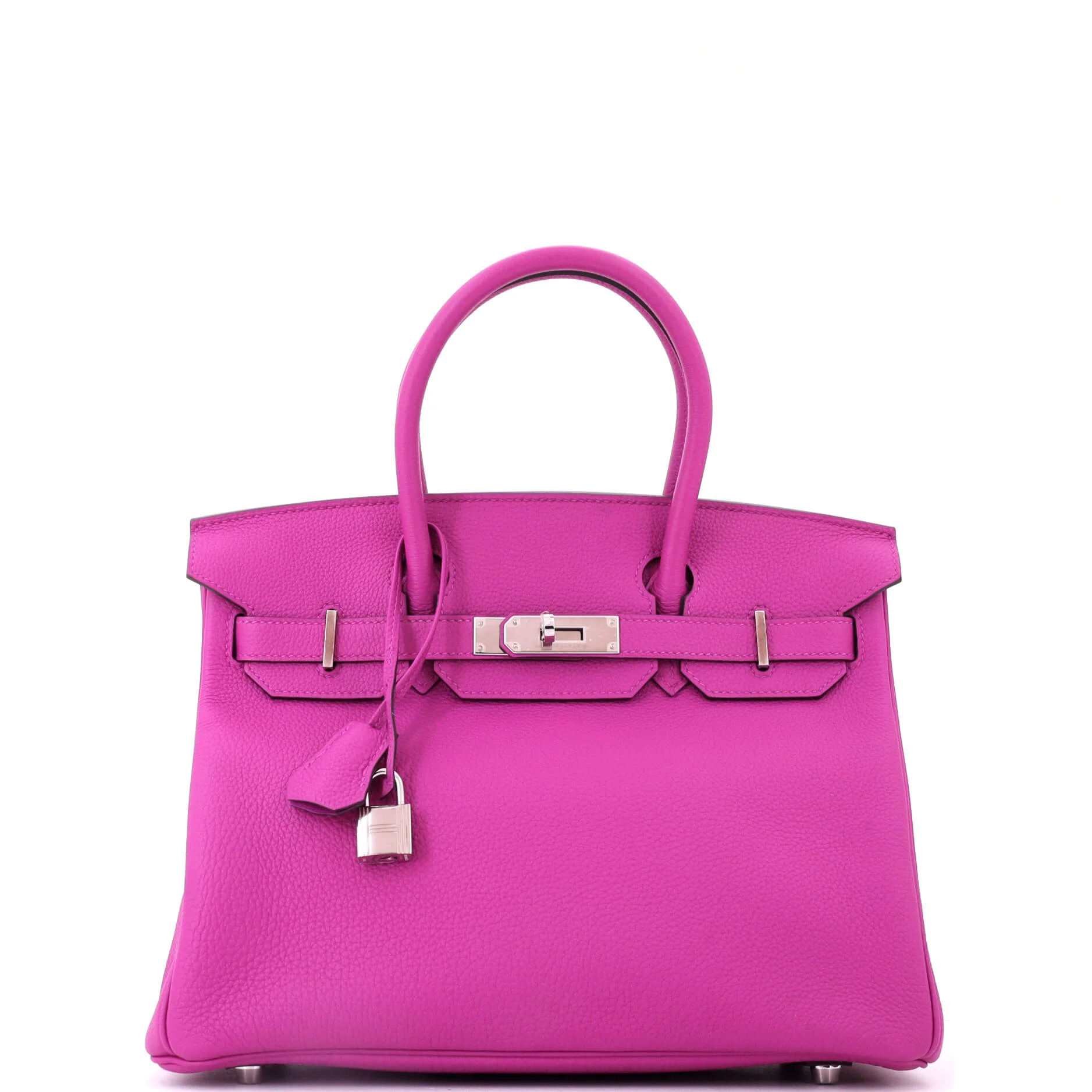 Birkin Handbag Rose Pourpre Togo with Palladium Hardware 30