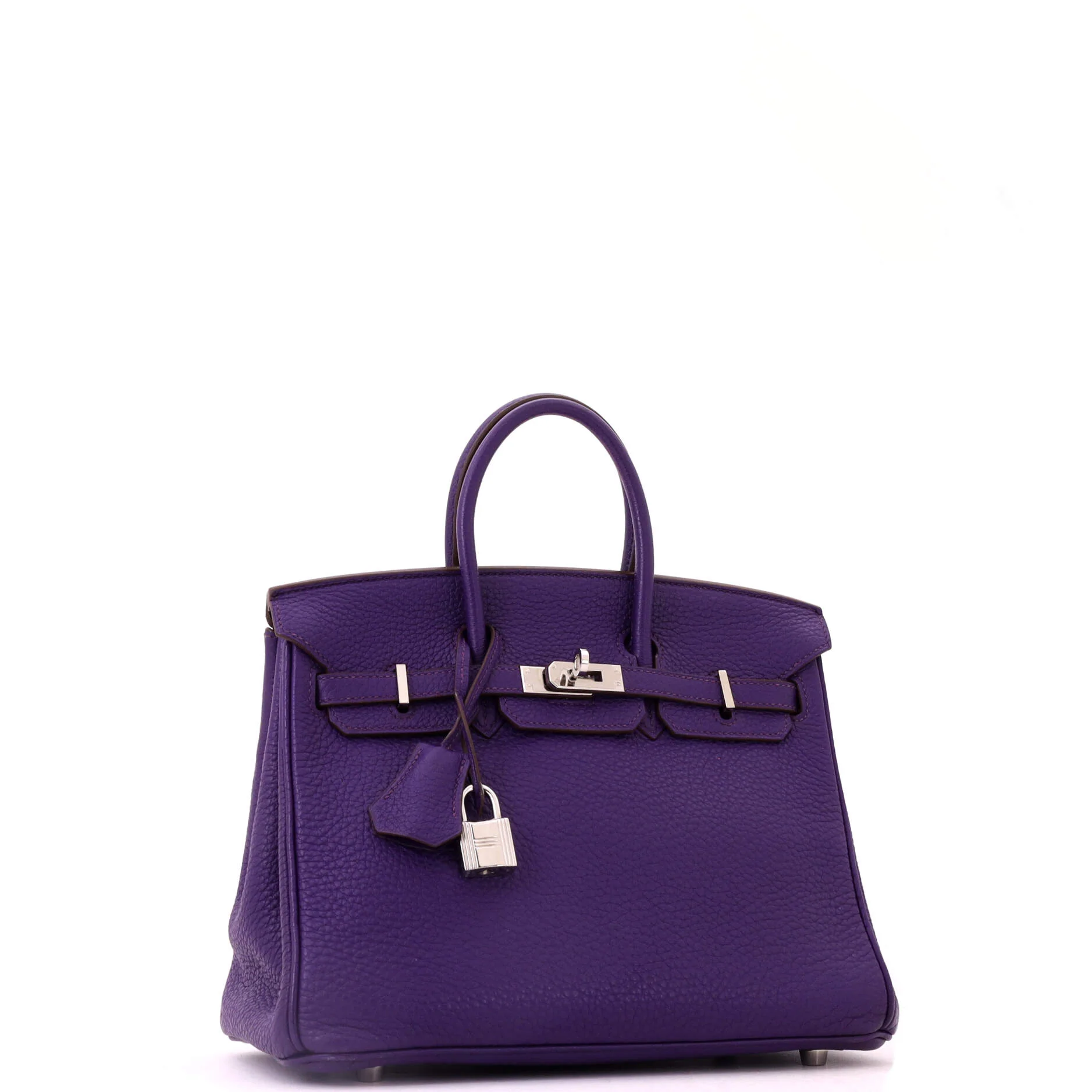 Birkin Handbag Iris Togo with Palladium Hardware 25 - Image 3