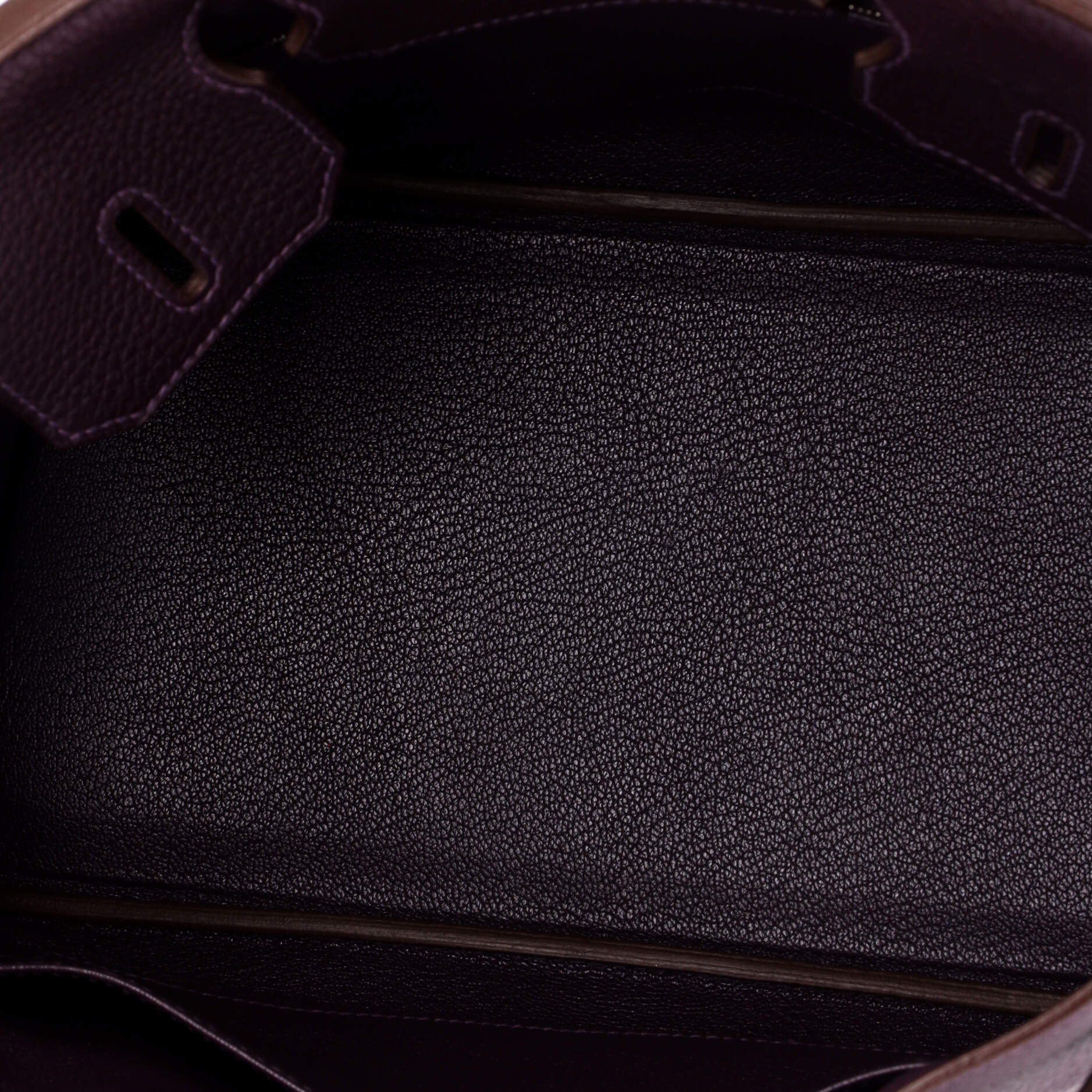 Birkin Handbag Raisin Togo with Palladium Hardware 30 - Image 6