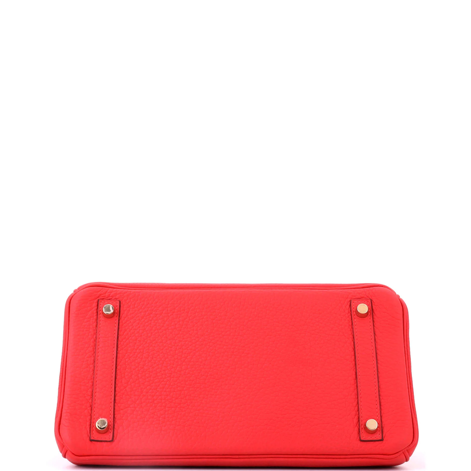 Birkin Handbag Rouge Tomate Clemence with Gold Hardware 30 - Image 5