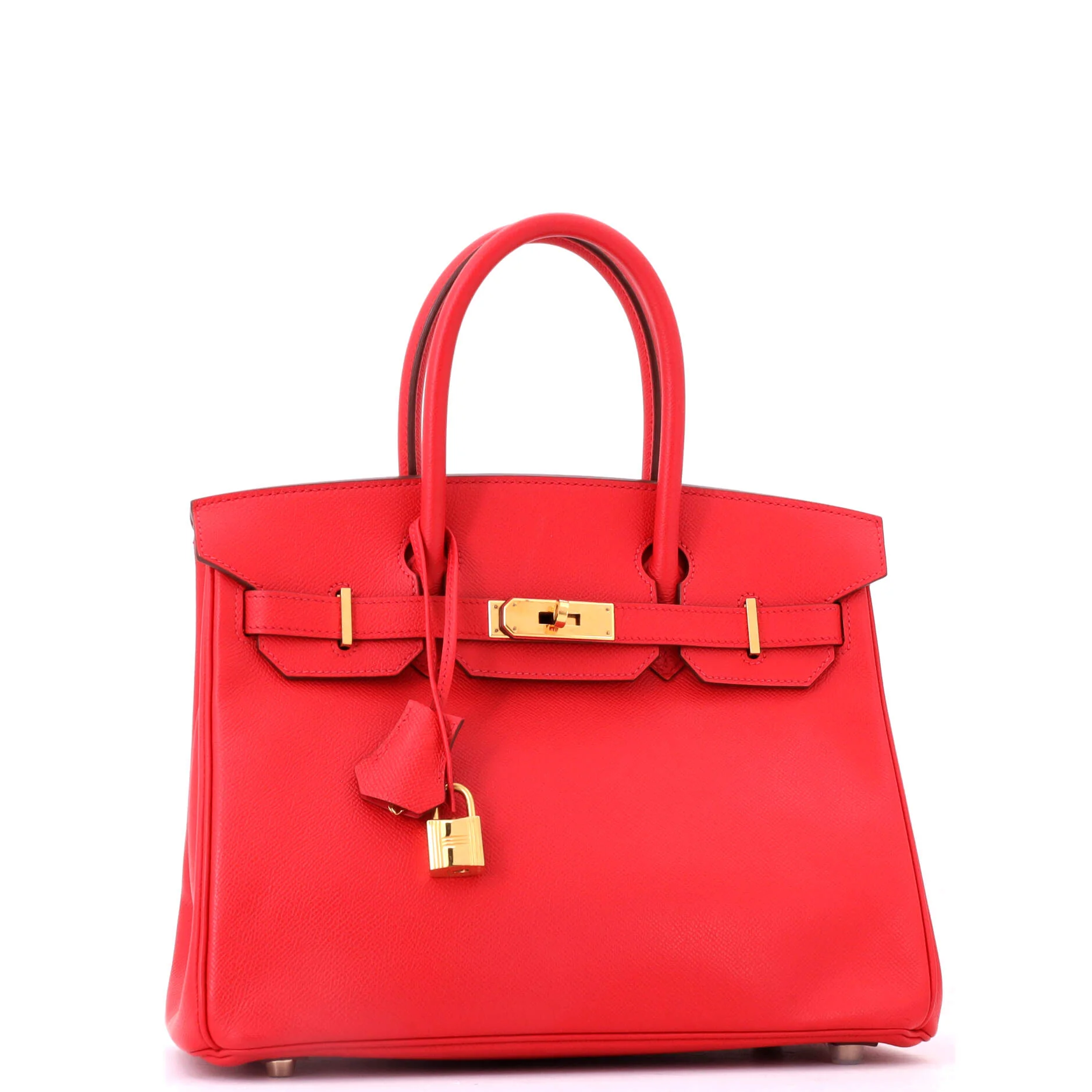 Birkin Handbag Red Epsom with Gold Hardware 30 - Image 2