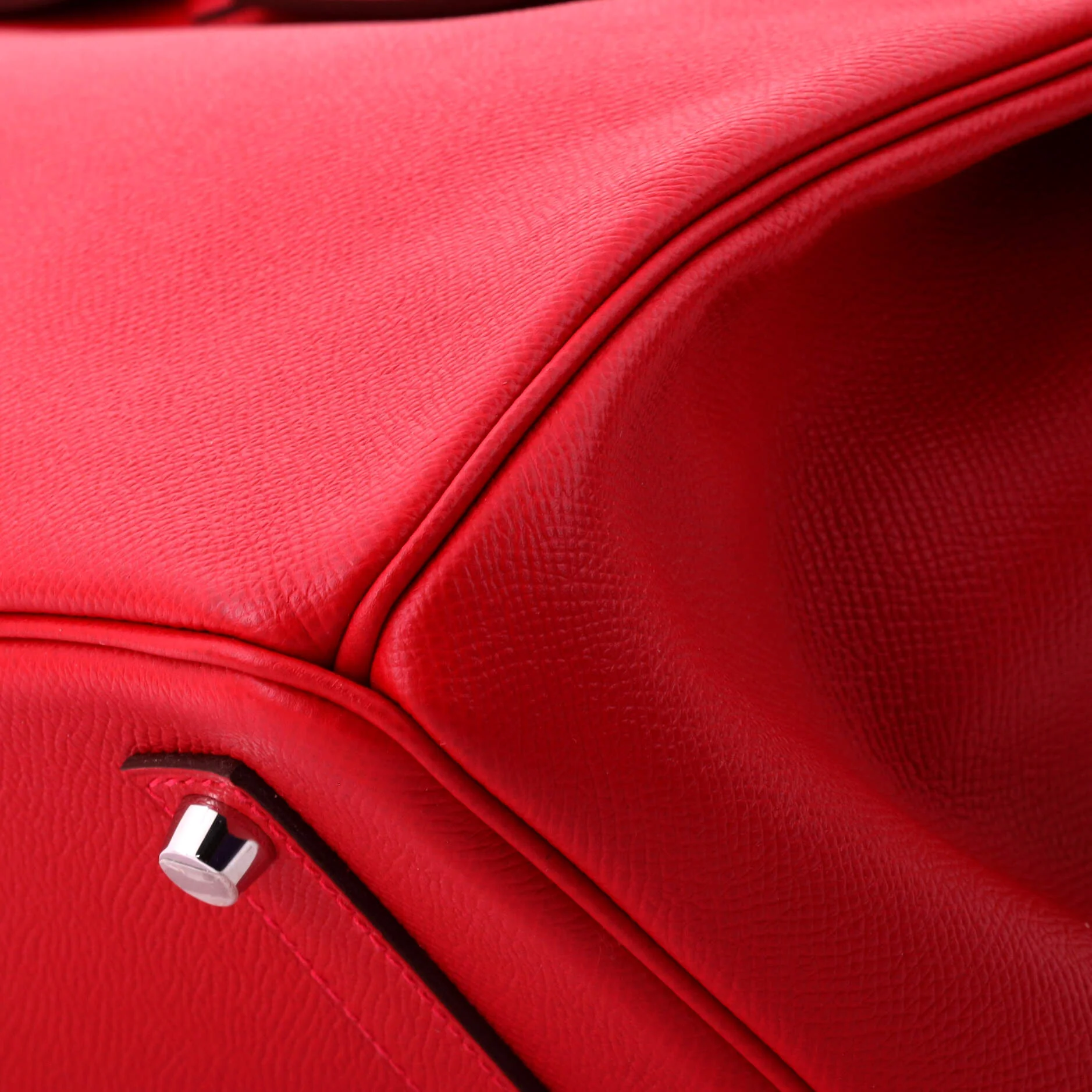 Birkin Handbag Rouge Casaque Epsom with Palladium Hardware 35 - Image 8