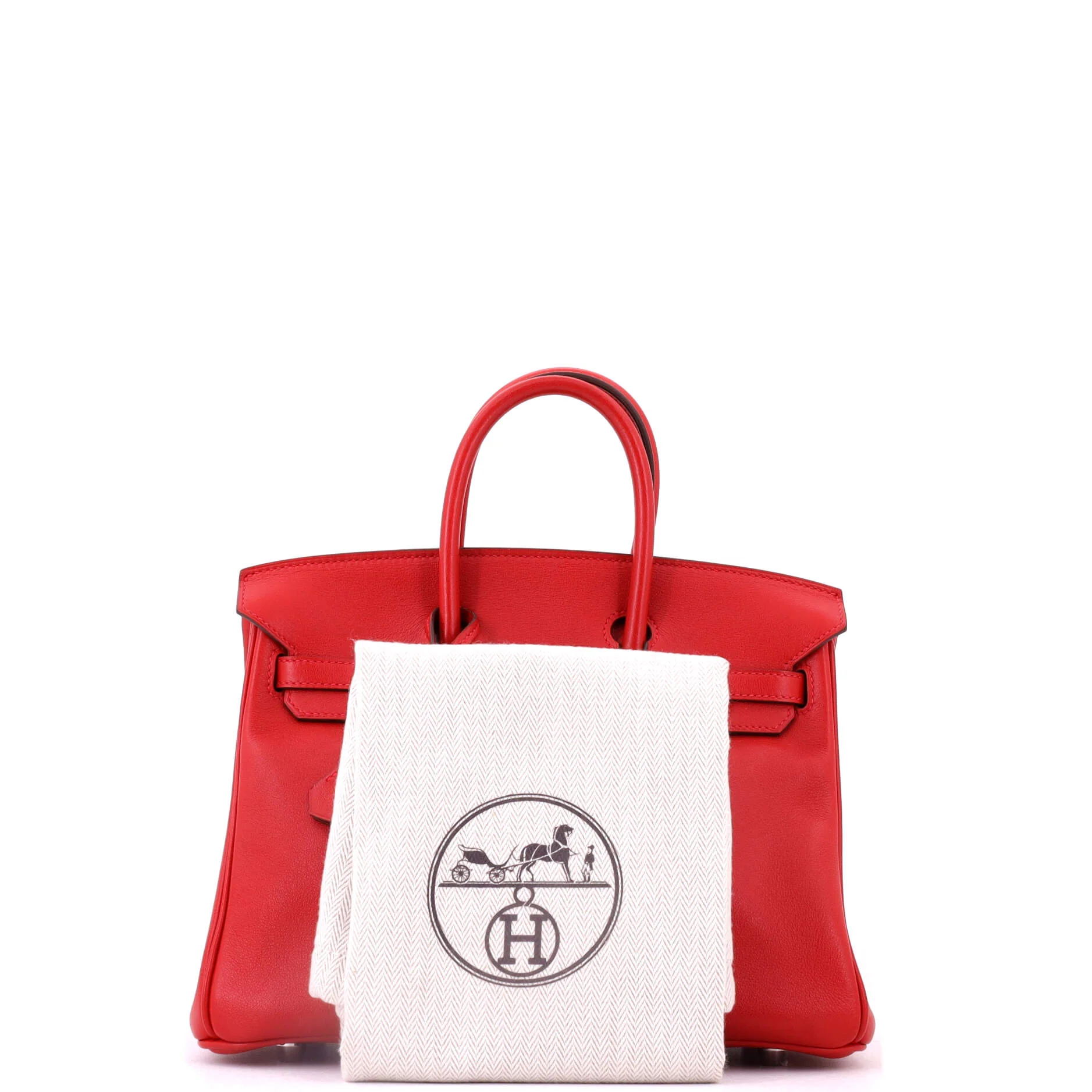 Birkin Handbag Rouge Casaque Swift with Palladium Hardware 25 - Image 2